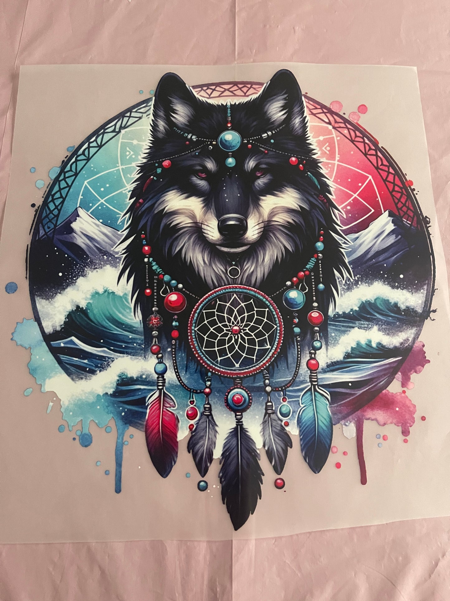 Wolf Dreamer-Dtf T-shirt Design