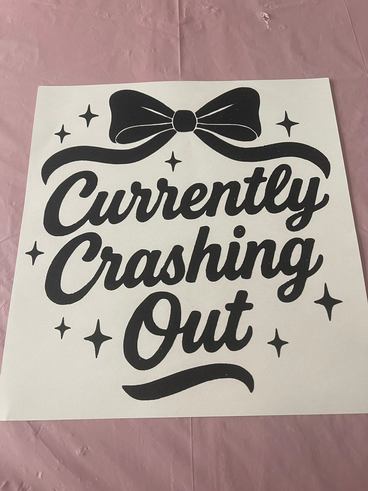 Crashing Out~~Screen Print T-shirt Design