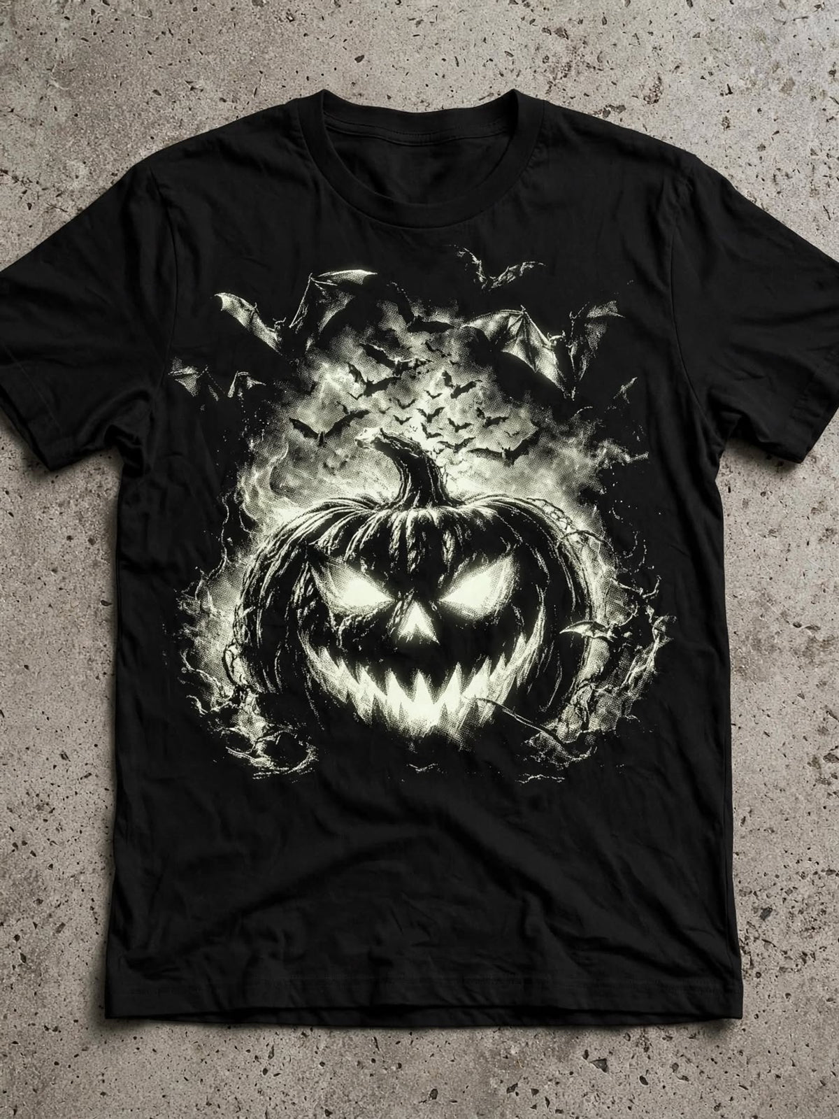 White Pumpkin-Dtf T-shirt Design