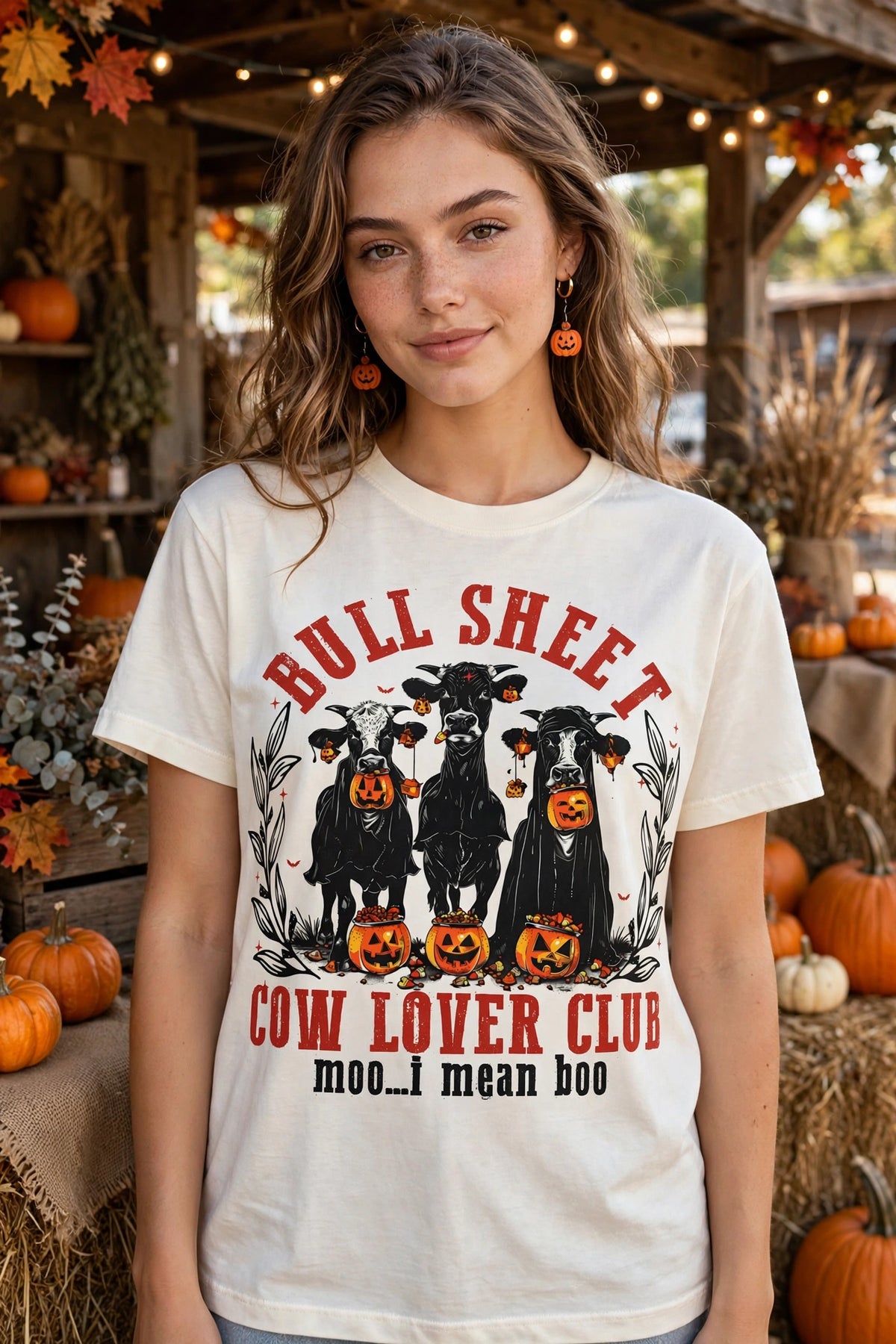 Bull Sheet Cow-Dtf T-shirt Design