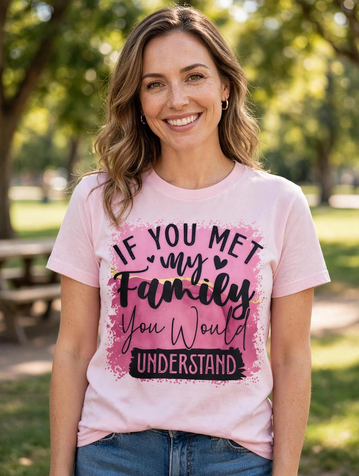 If You Met My Family-Dtf T-shirt Design