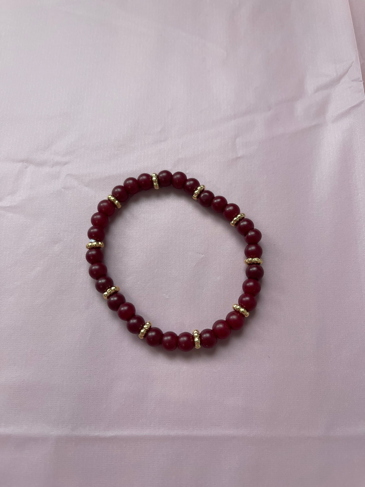 #44 Maroon & Gold~~Bracelet