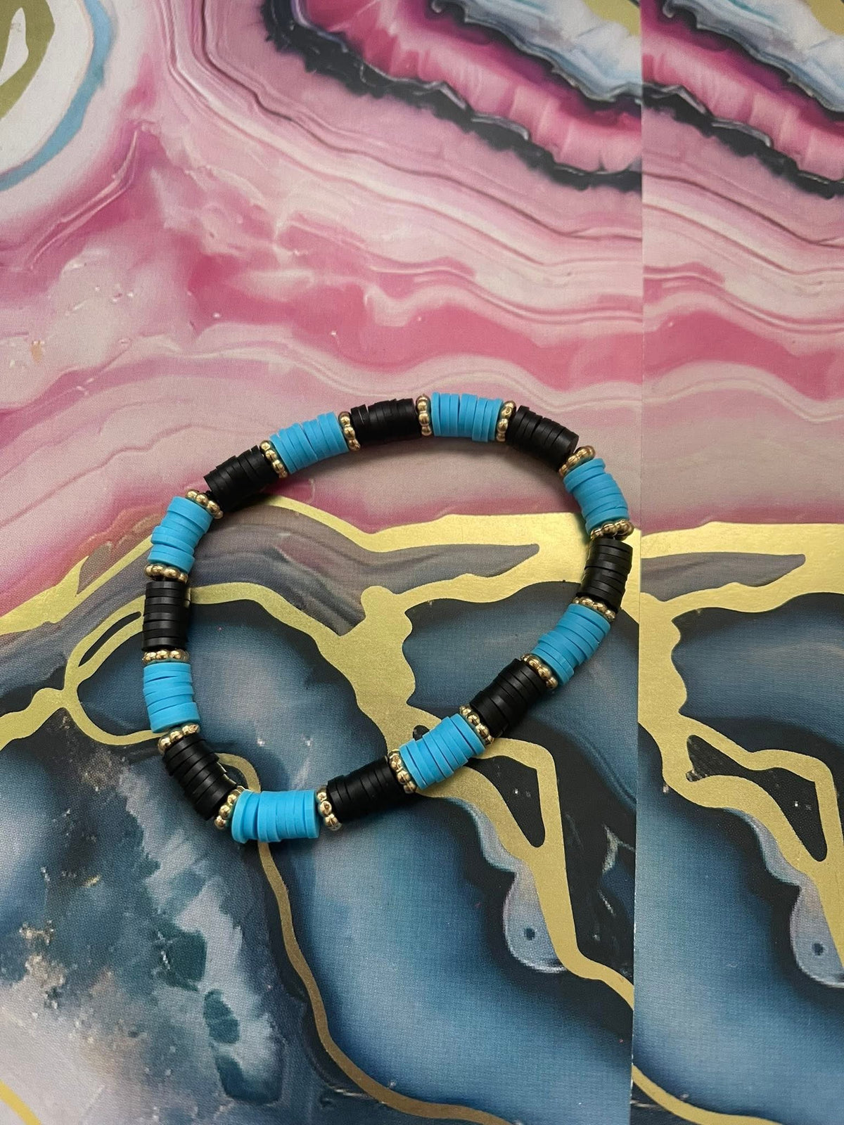 #24 Black & Blue~~Bracelet