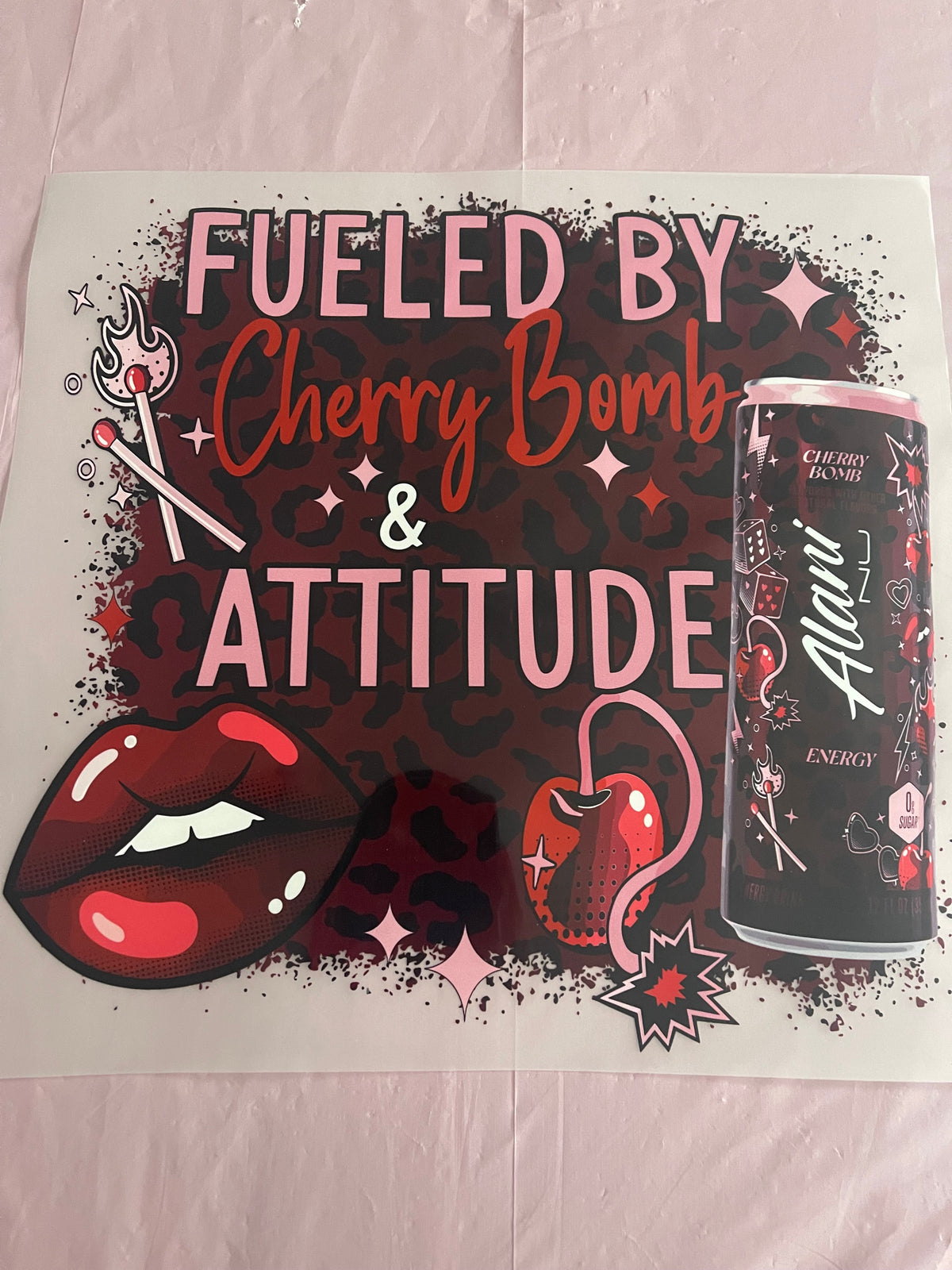 Fueled by Cherry Bomb-Dtf T-shirt Design