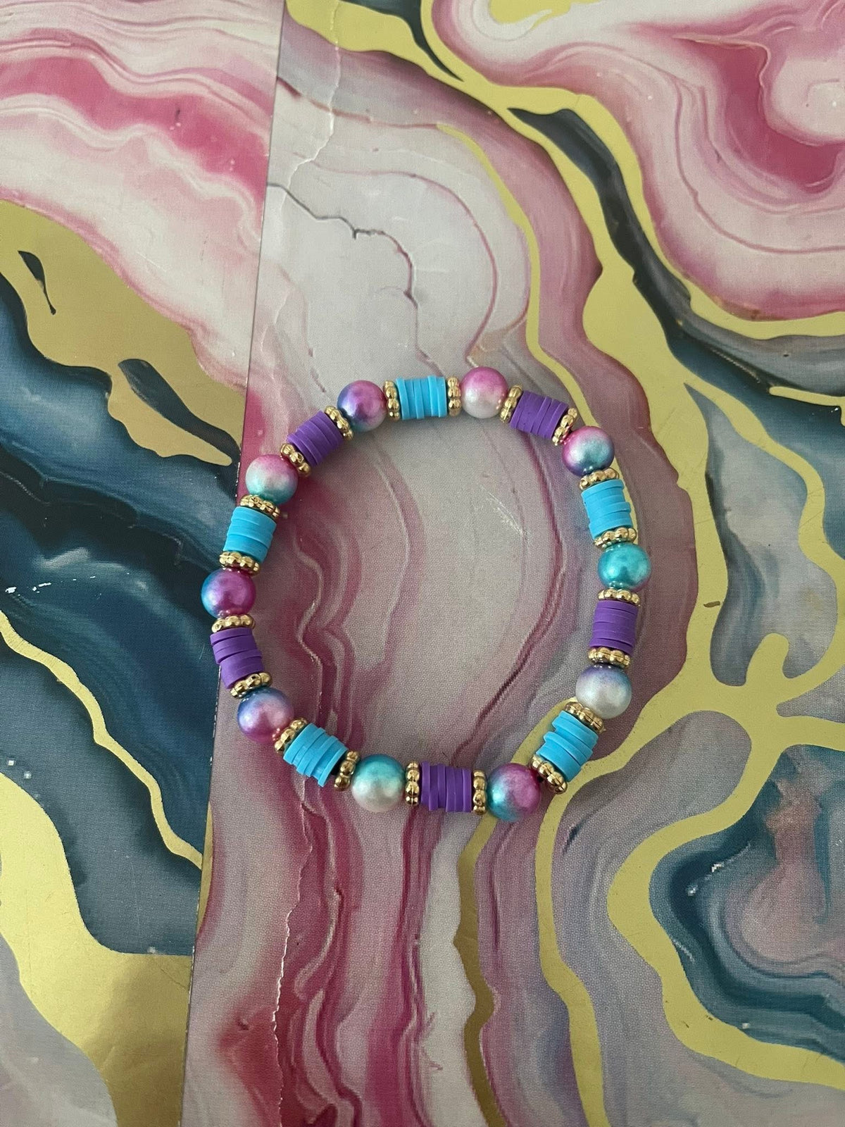 #08 Purple & Teal~~Bracelet