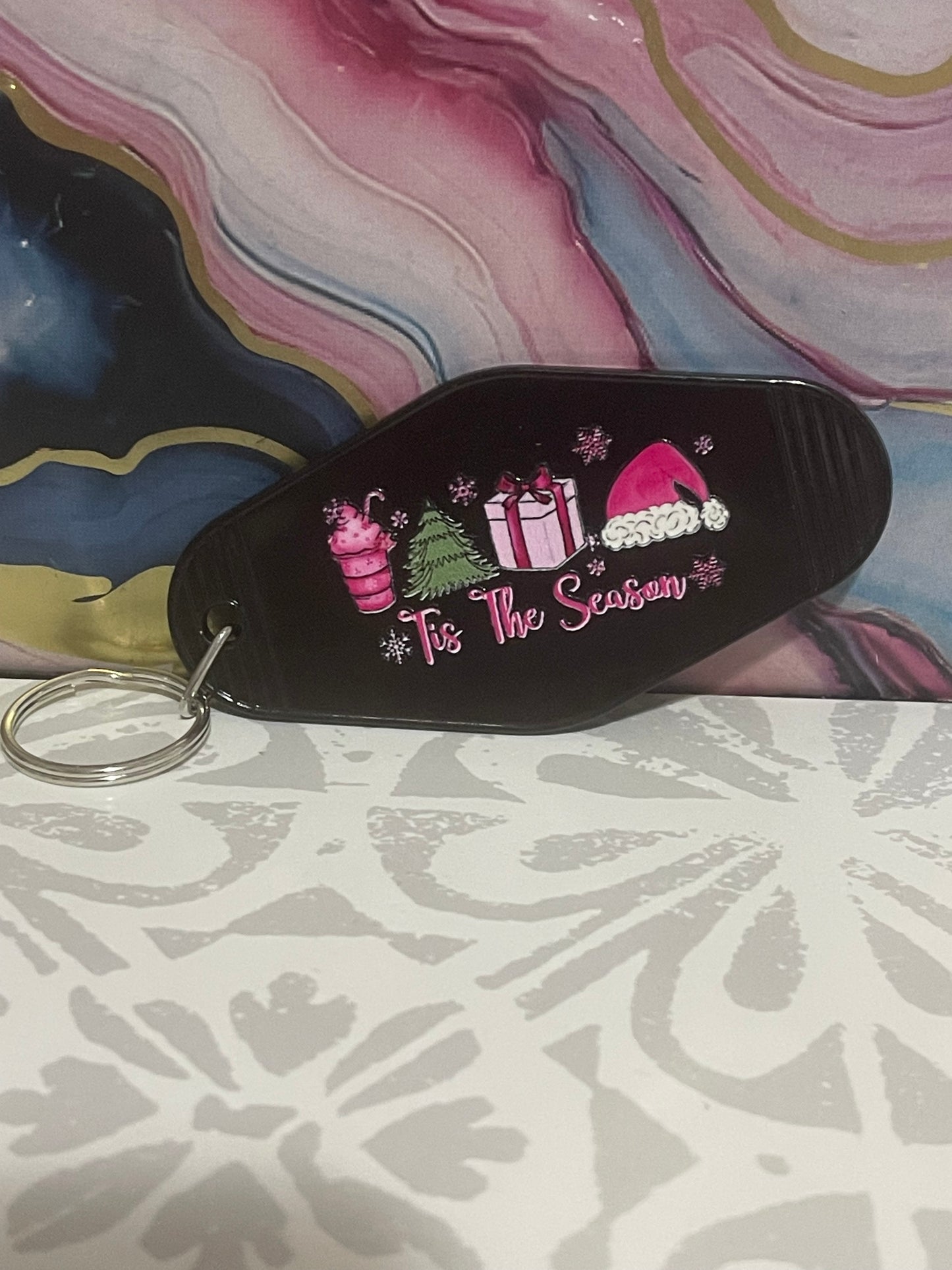 #42 ‘Tis the Season “Black”~~Keychain