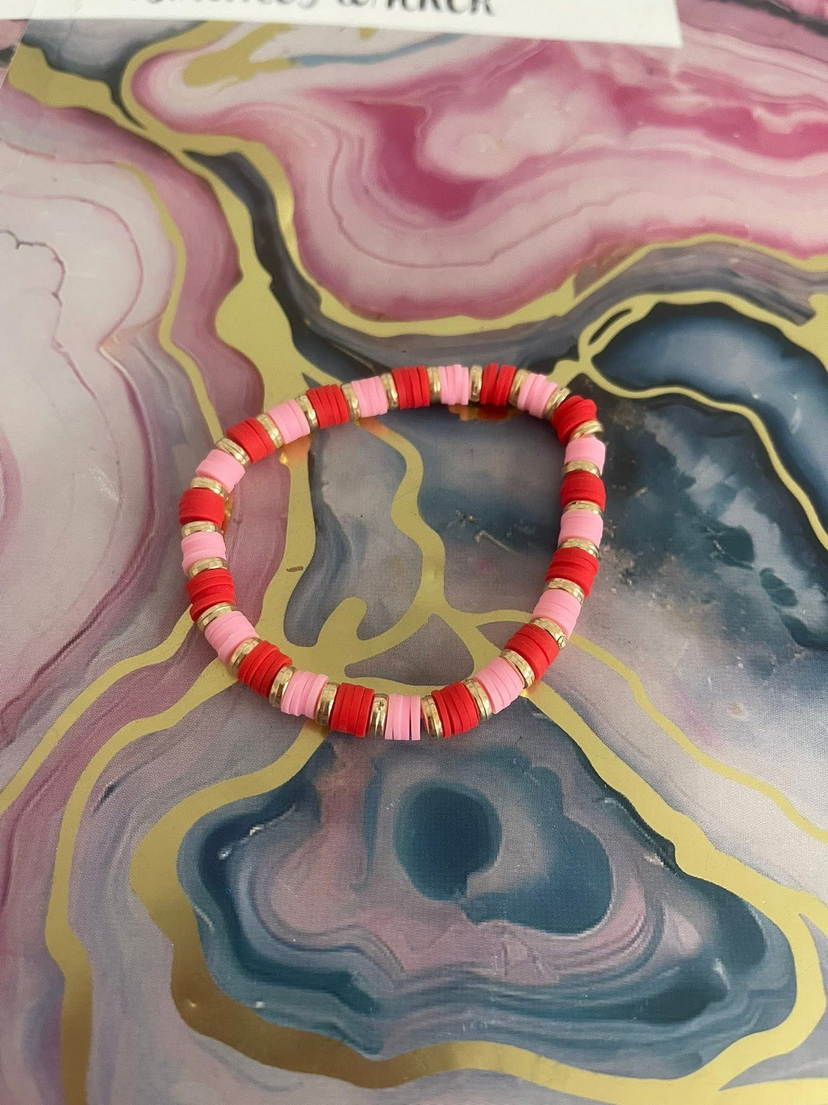 #02 Pink & Red~~Bracelet