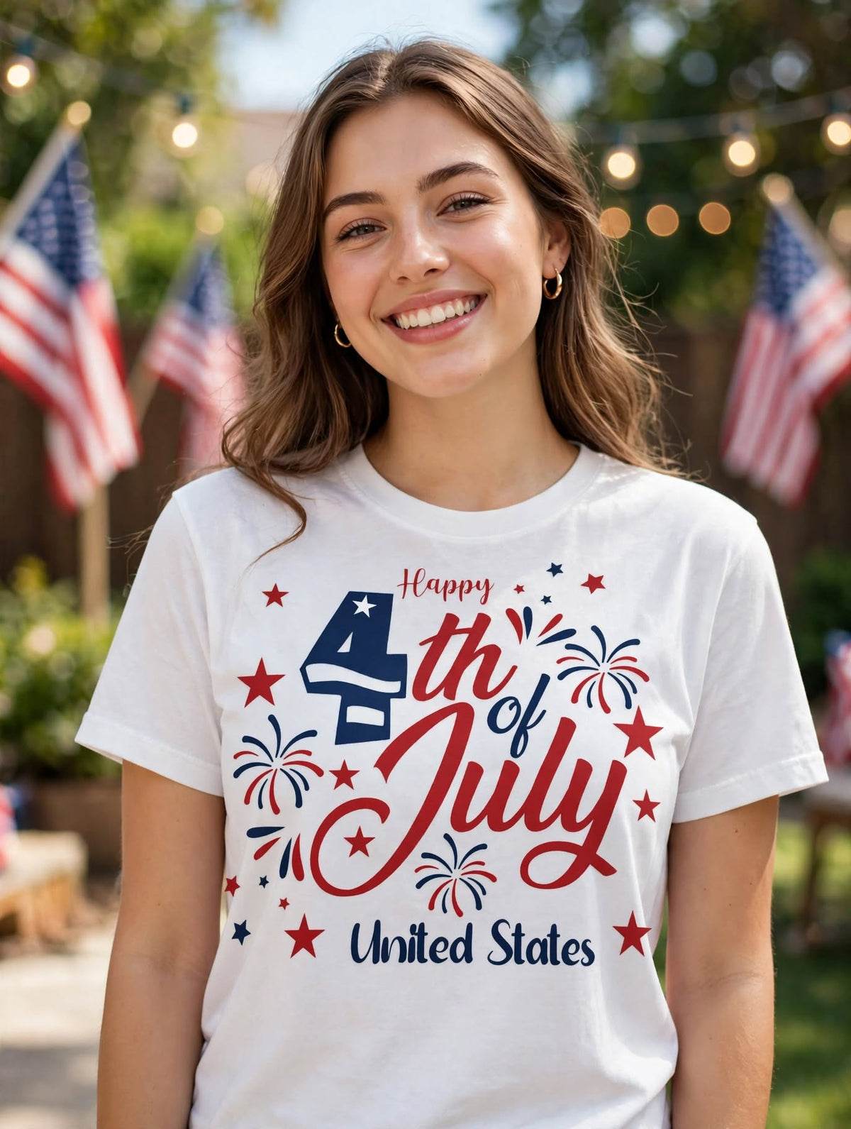 Happy 4th-Dtf T-shirt Design