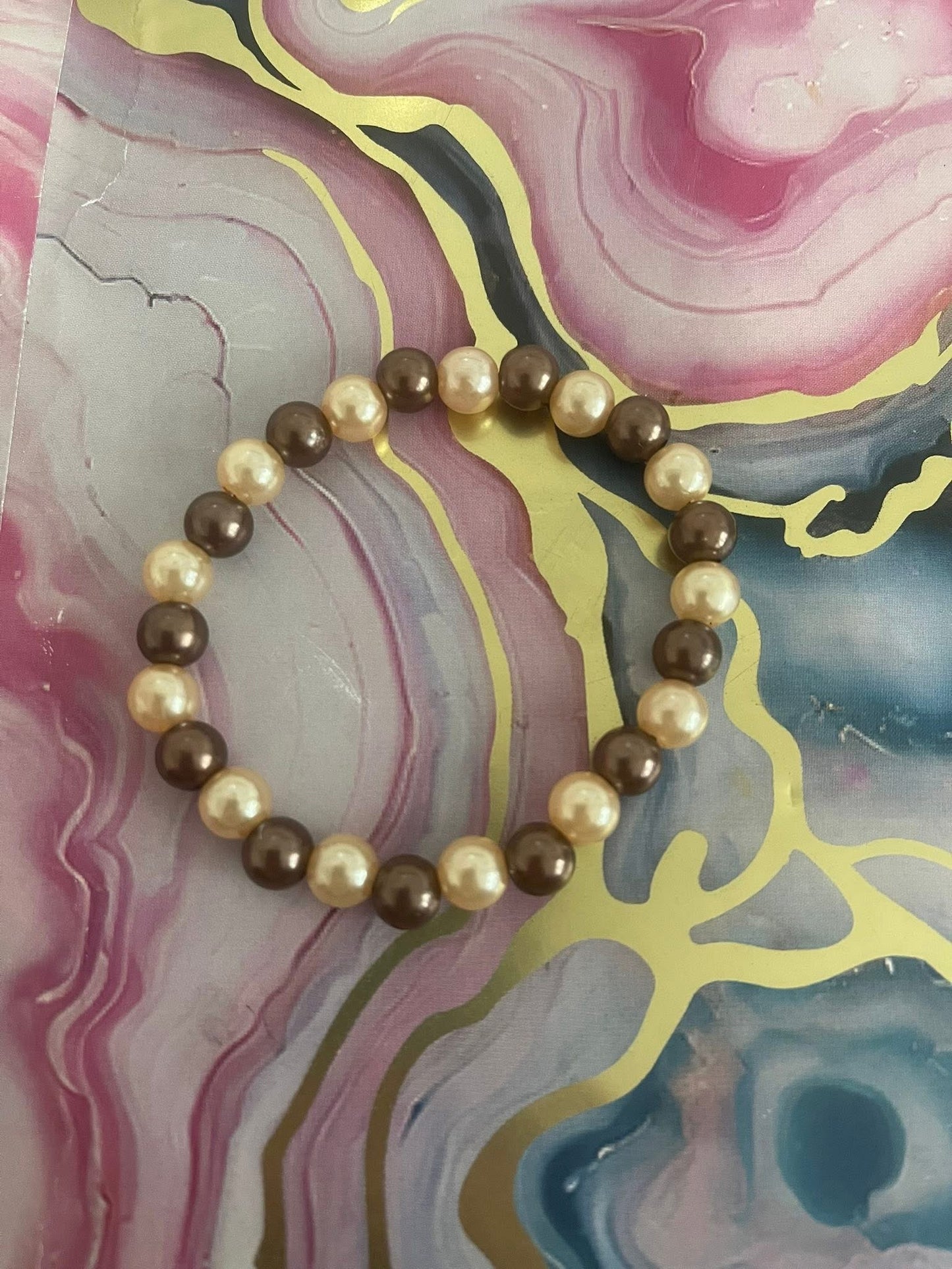 #82 Brown & Light Brown~~Bracelet
