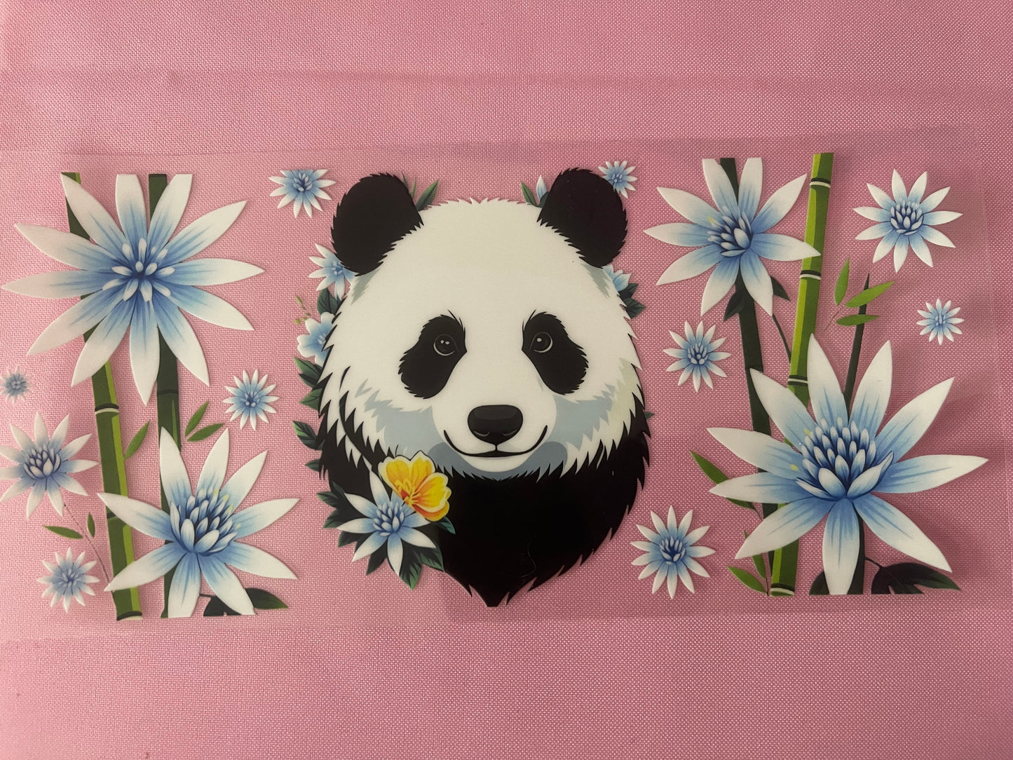 #163 Panda- 16oz UV DTF Cup Wrap