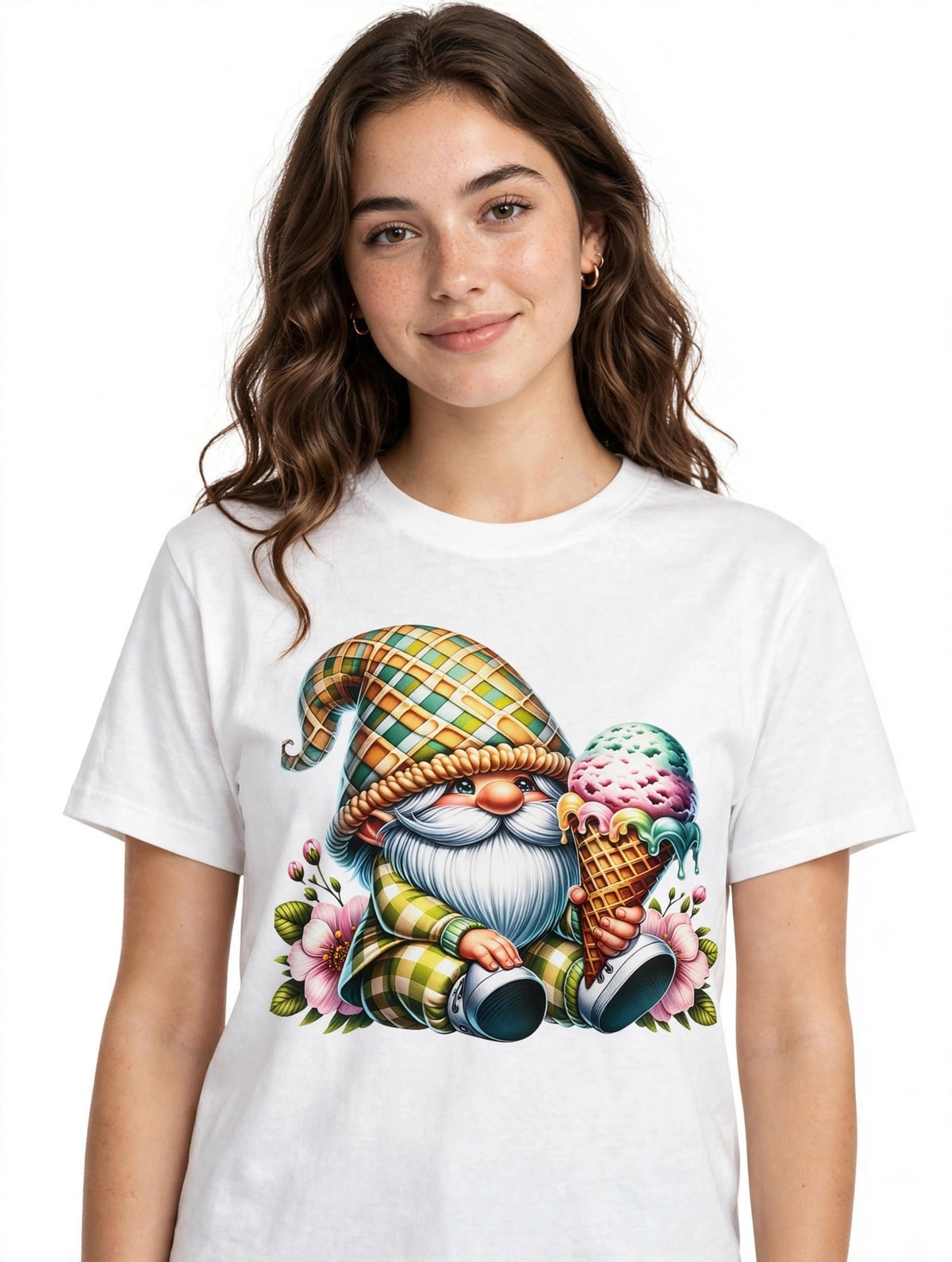Gnome Ice Cream-Dtf T-shirt Design