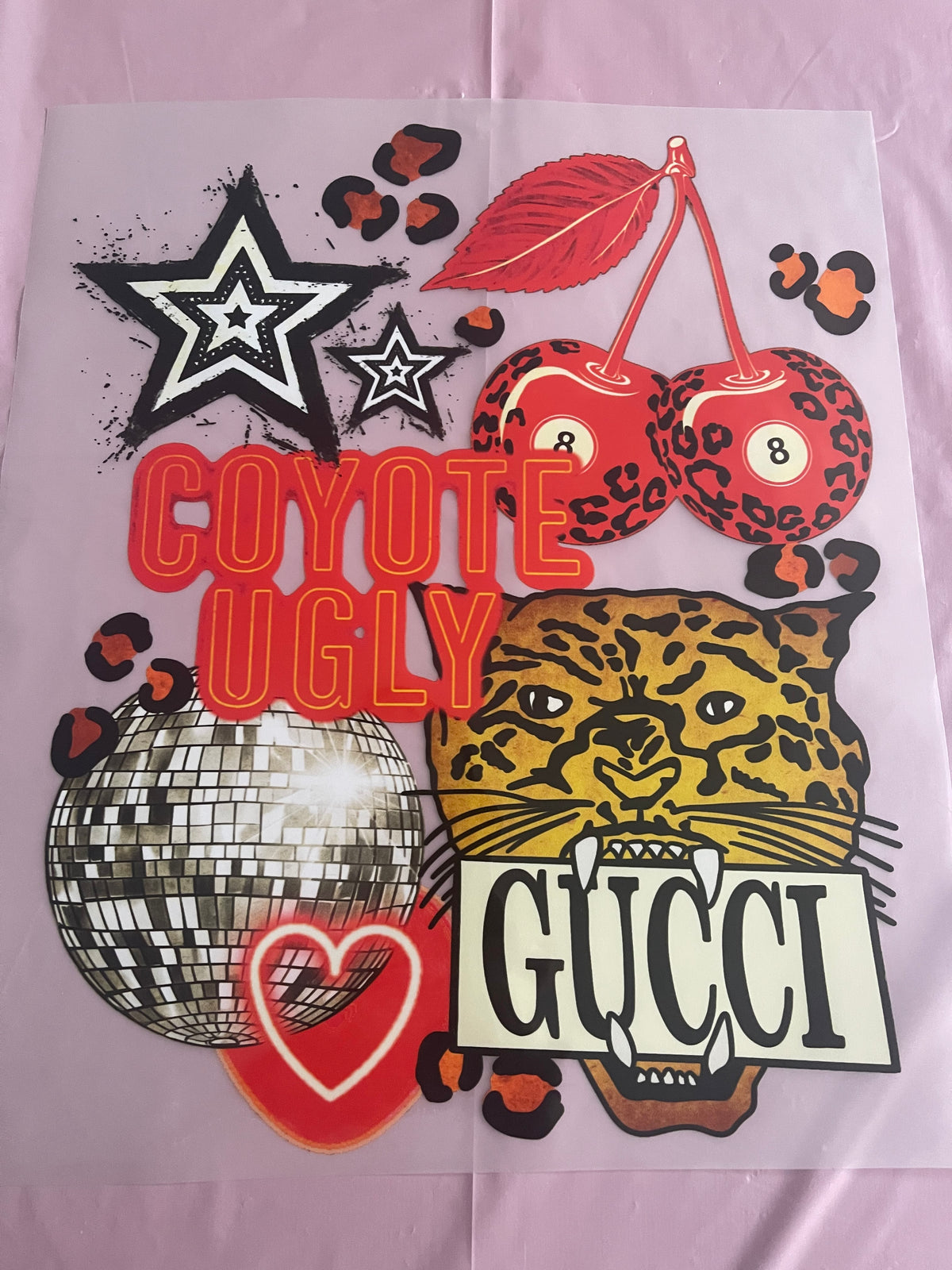 Coyote Ugly Gucci-Dtf T-shirt Design