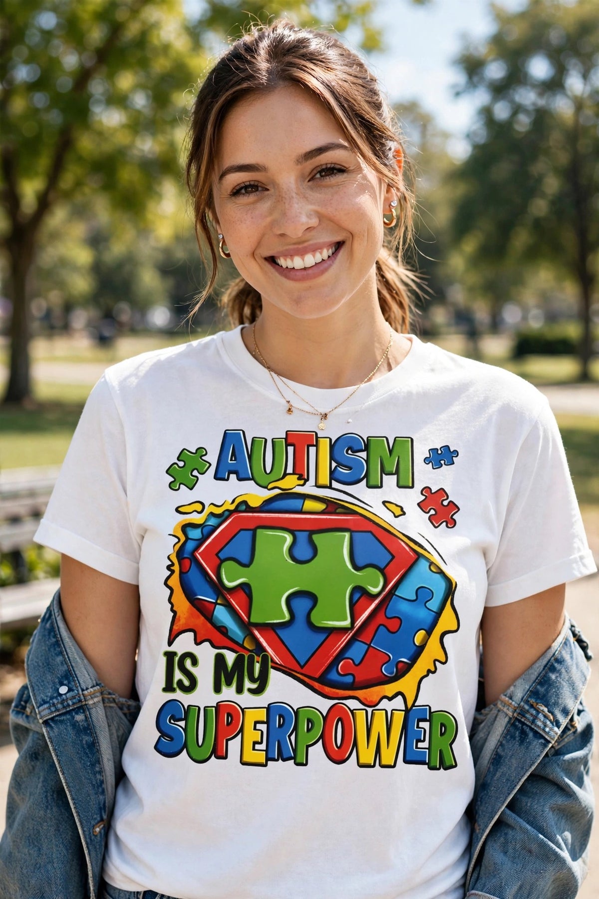 Autism Is My Superpower-Dtf T-shirt Design