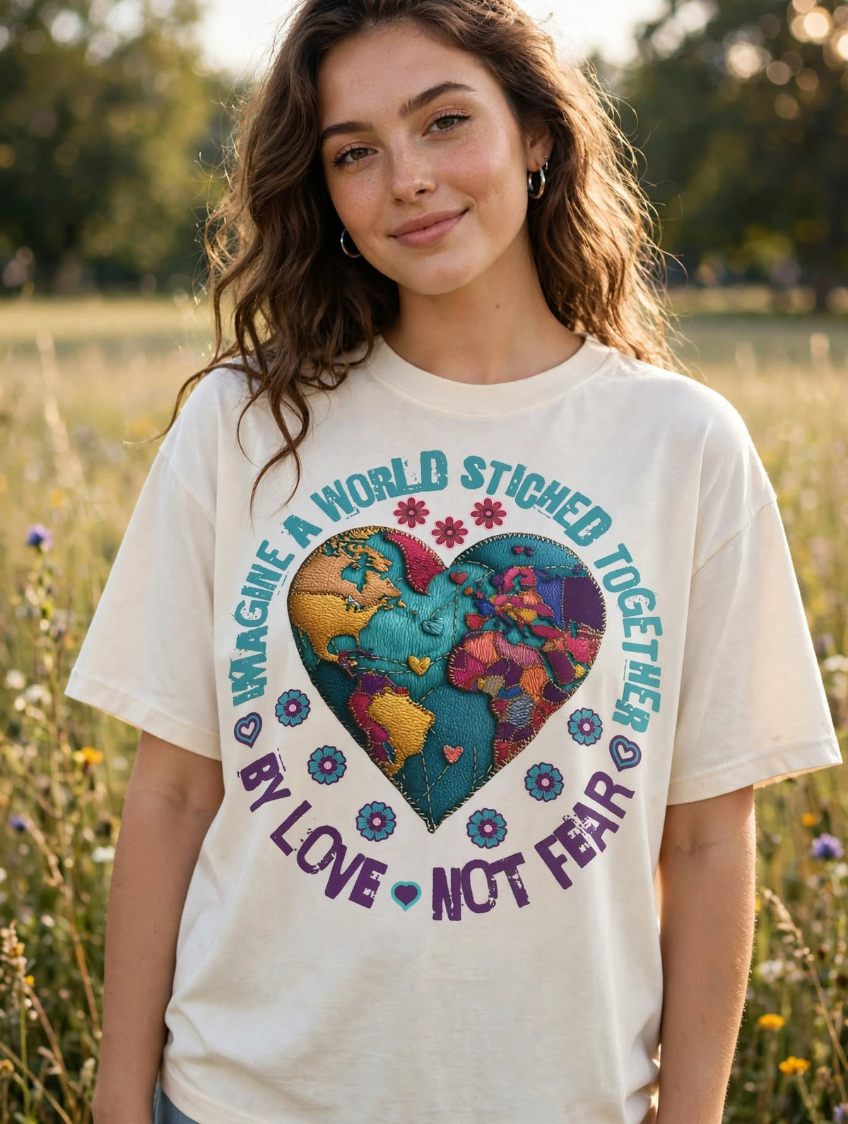 By Love Not Fear-Dtf T-shirt Design