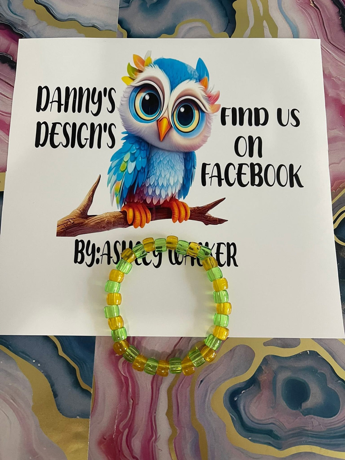 #91 Yellow & Lime Green~~Bracelet