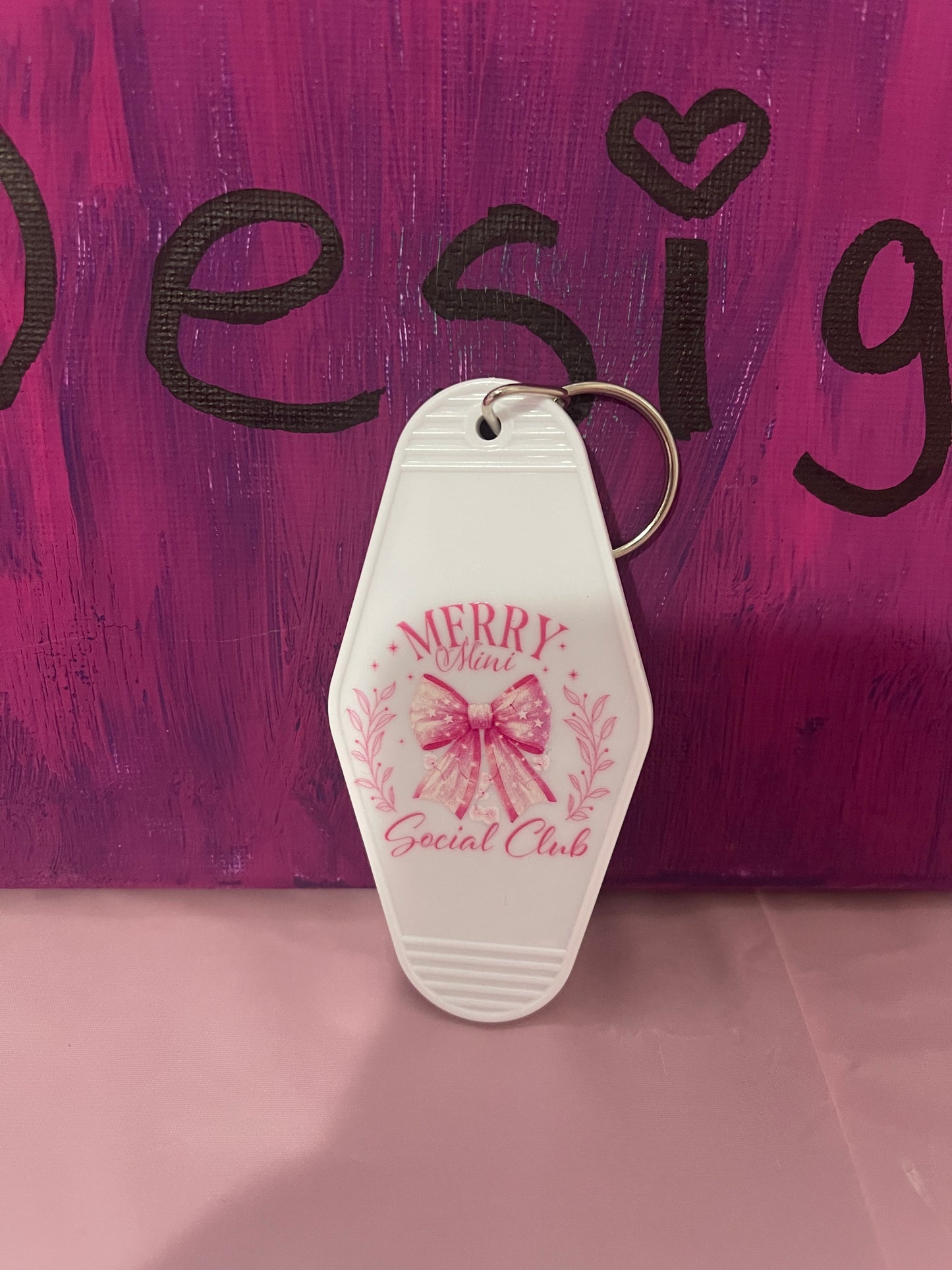 #28 Merry Mini Social Club~~Keychain