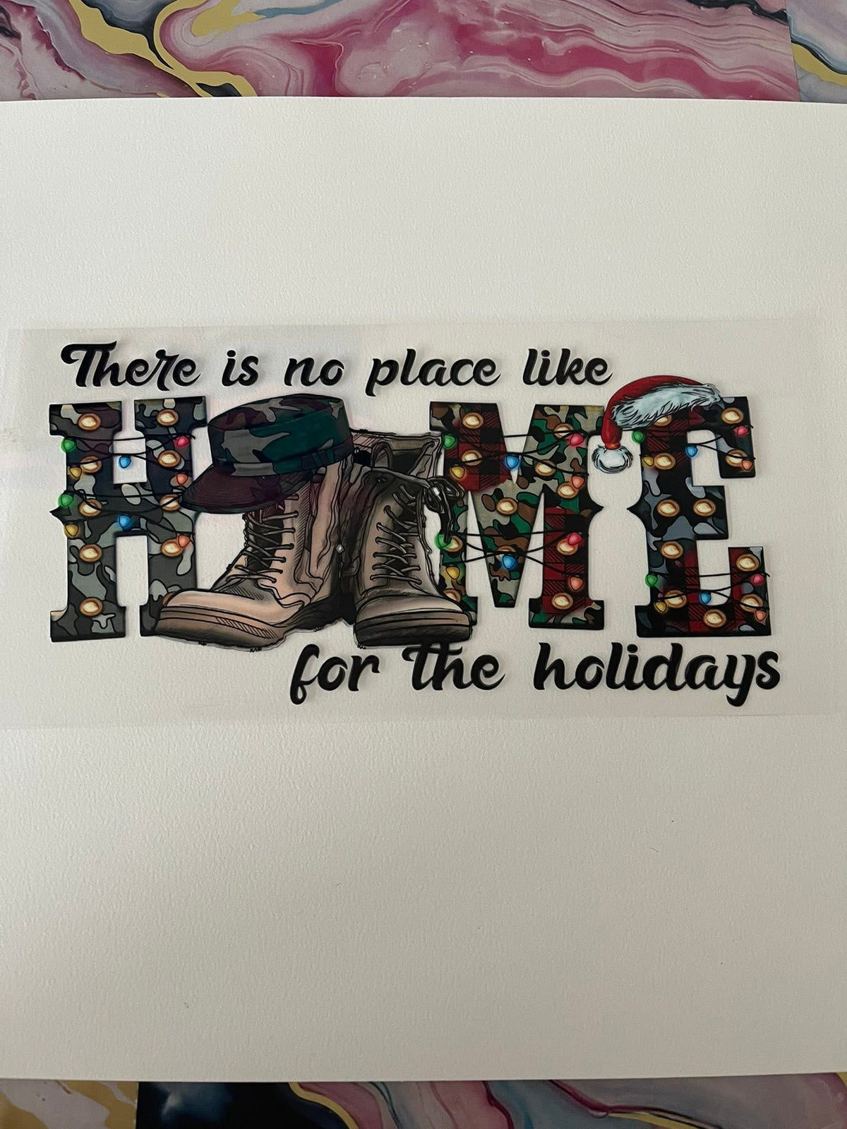 #84 Home for the Holidays~~UV DTF CUP WRAP