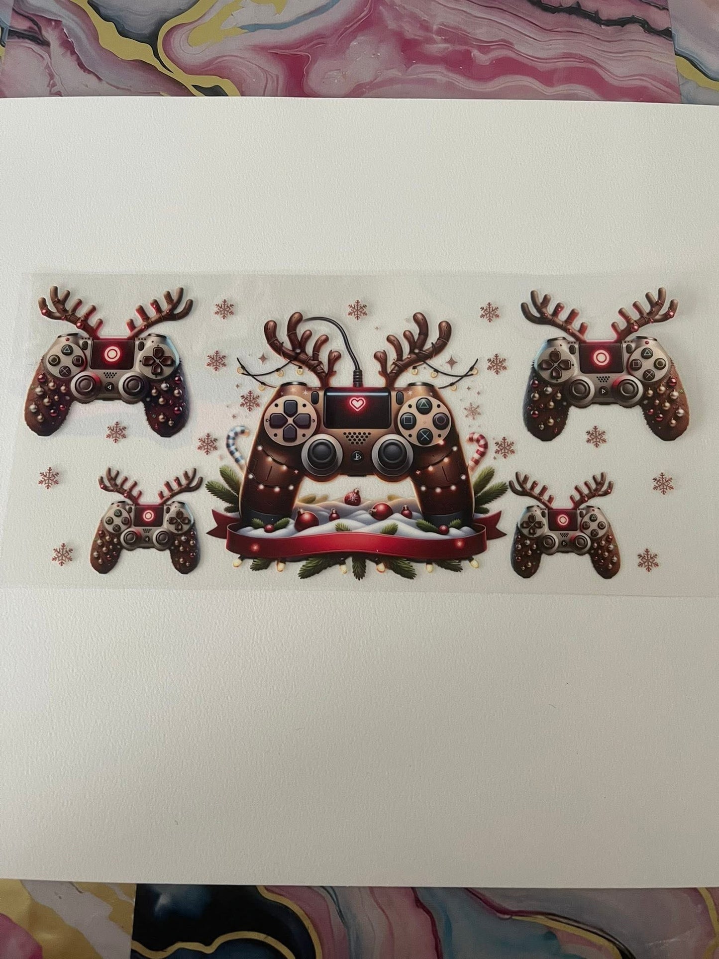 #80 Gamer Boy Christmas~~UV DTF CUP WRAP
