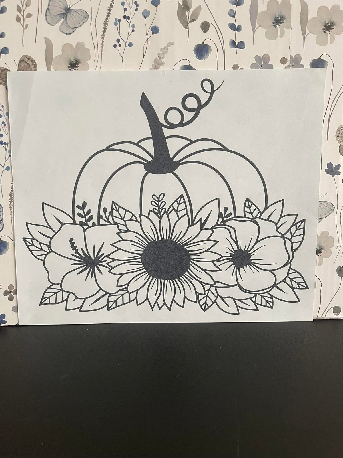 Flower Pumpkin~~Screen Print T-shirt Design