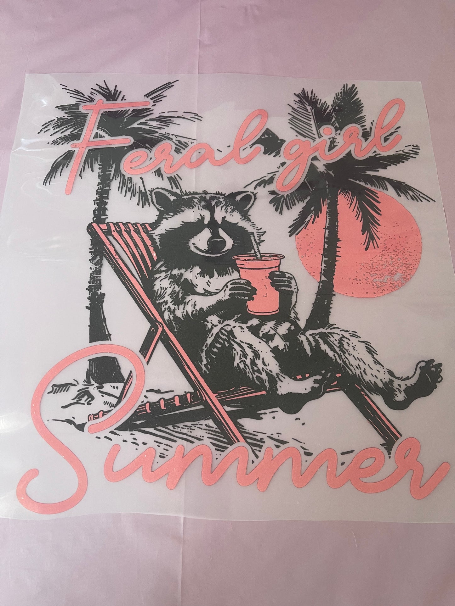 Feral Girl-Dtf T-shirt Design
