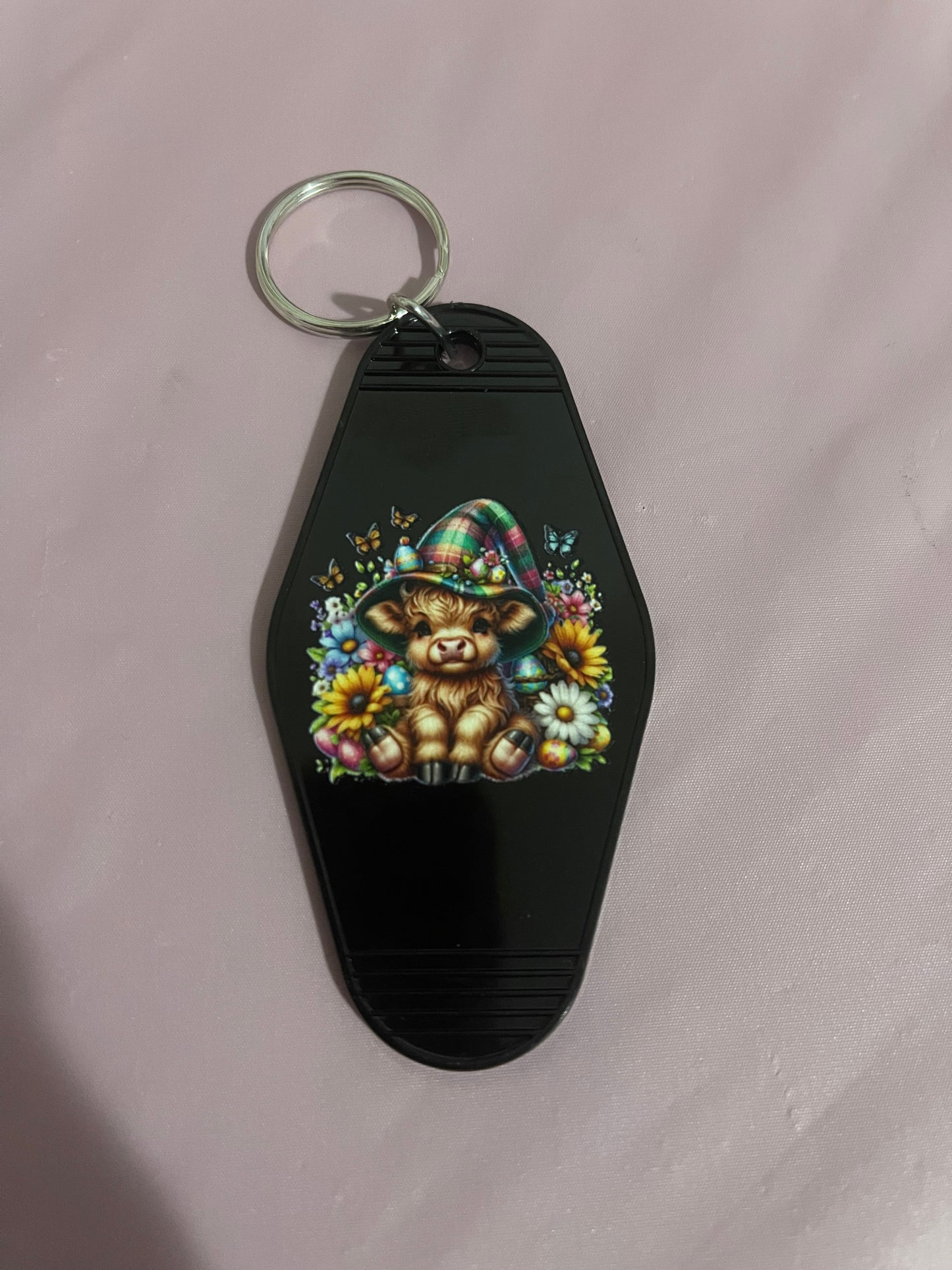 #91 Highland Cow~~Keychain 
