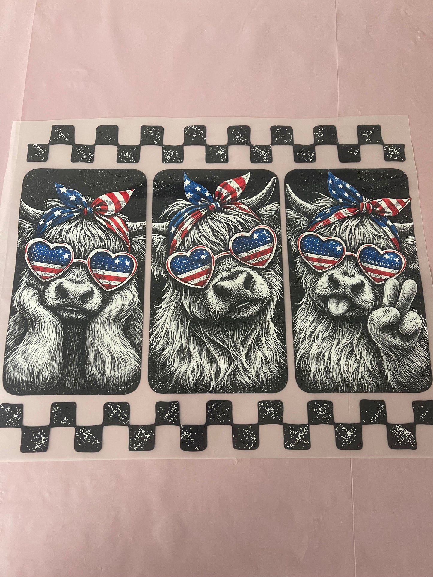 USA Cow-Dtf T-shirt Design