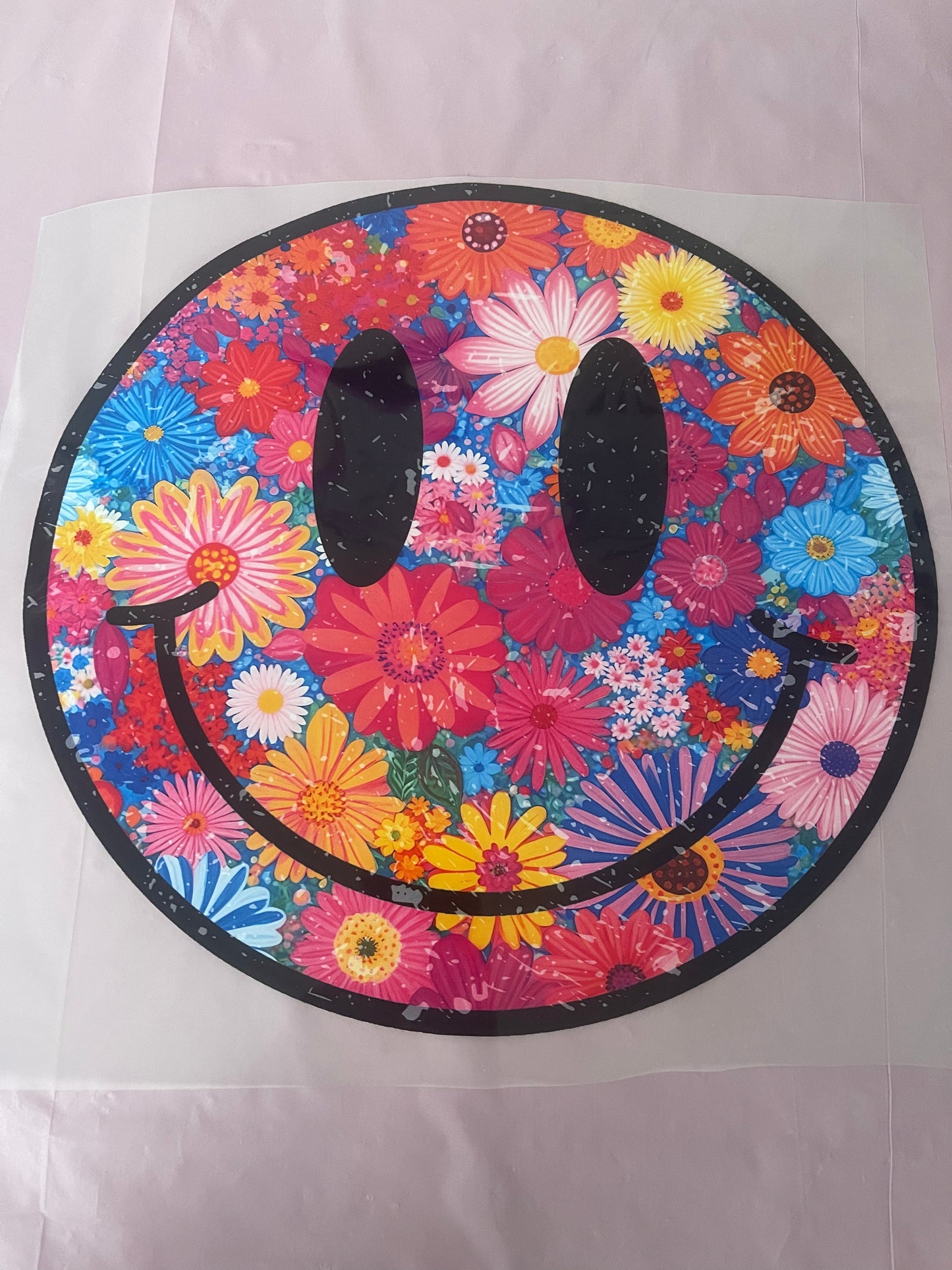 Floral Smily-Dtf T-shirt Design