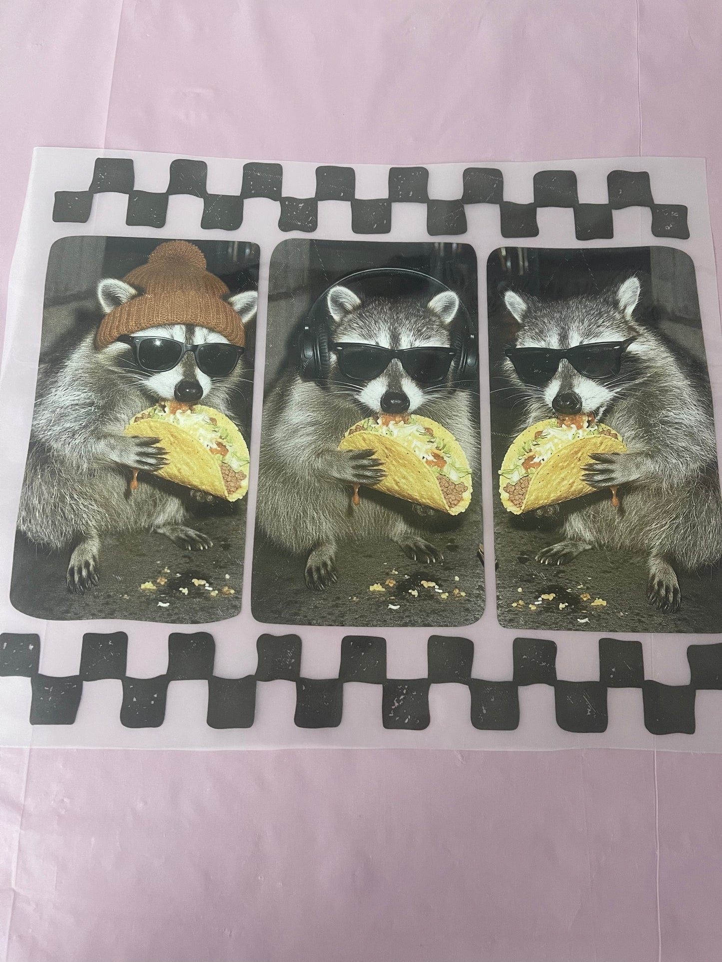 Raccoon Taco-Dtf T-shirt Design