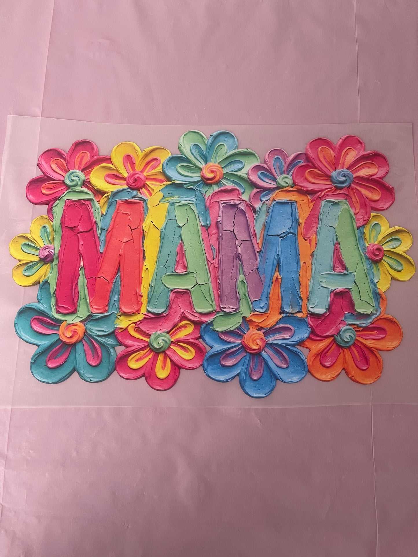 Painted Floral Mama-Dtf T-shirt Design