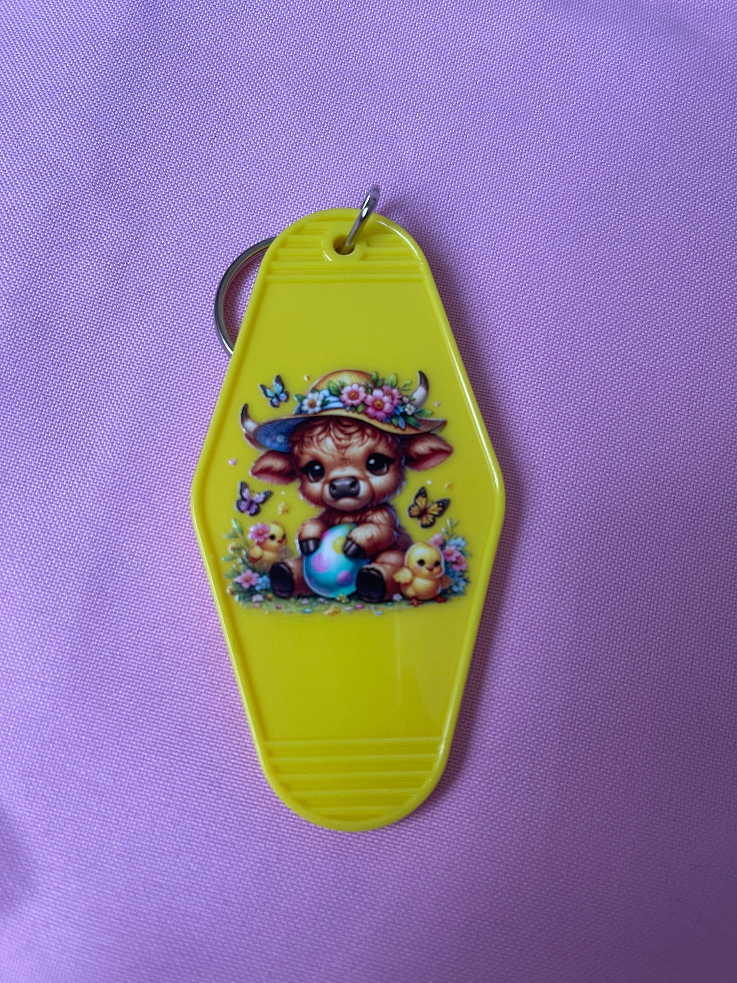 #125 Cow & Ducklings~~Keychain