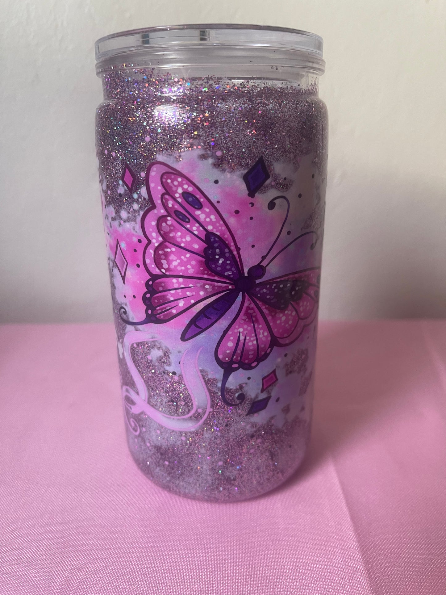 Mystic Butterfly - 16oz Snow Globe Cup