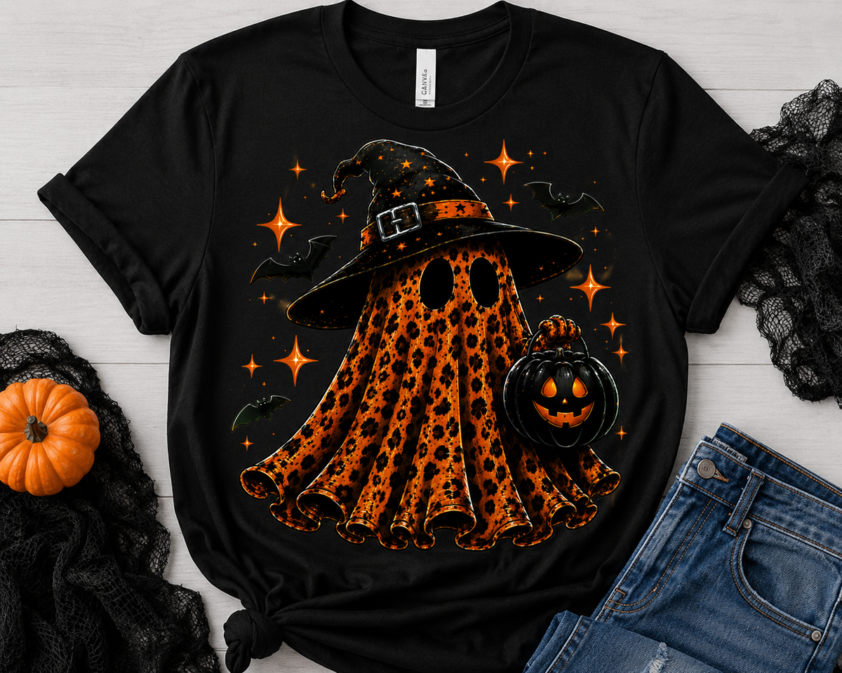 Leopard Ghost-DTF Tshirt Design