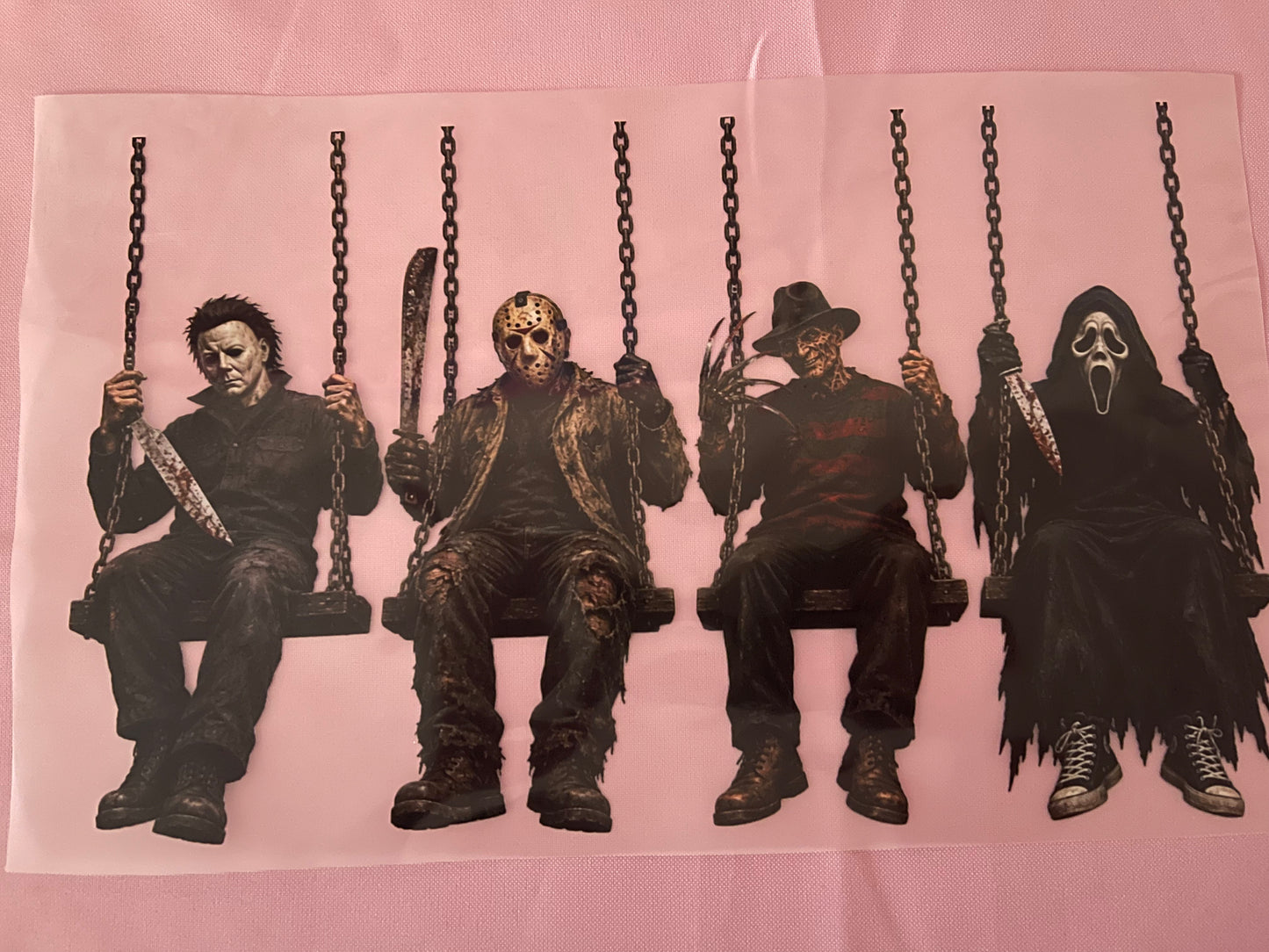 Swinging Horror Friends-DTF Tshirt Design