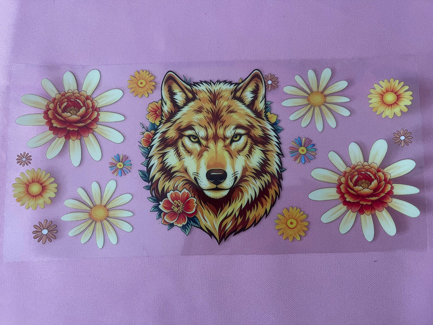 #164 Wolf- 16oz UV Cup Wrap