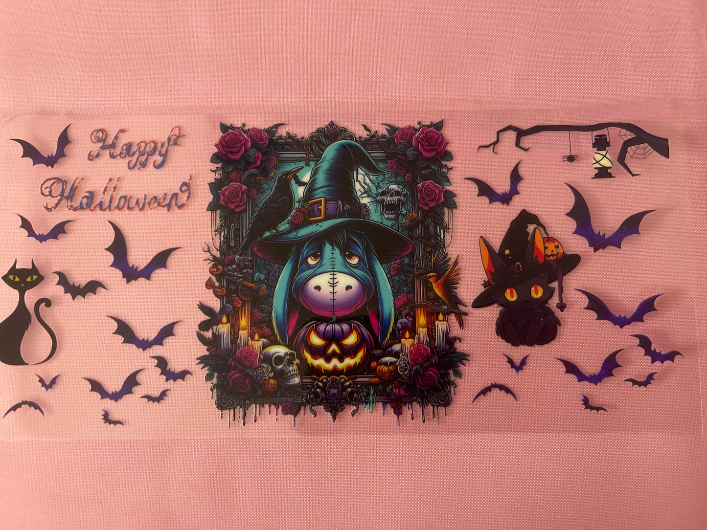 #195 Halloween Blue Dino-16oz UZ Cup Wrap