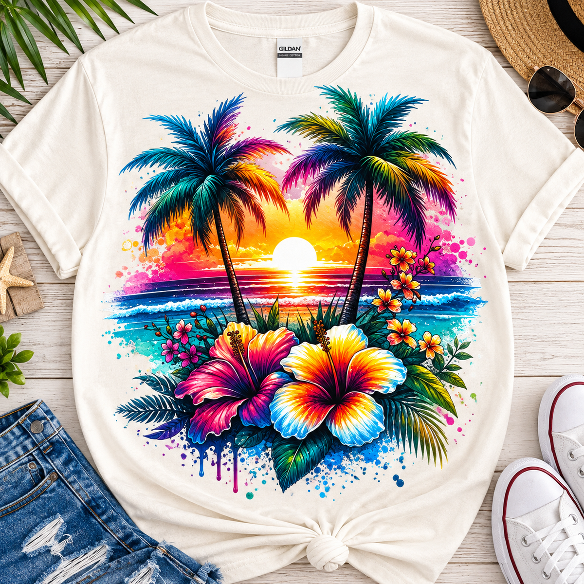 Paradise-Dtf T-shirt Design