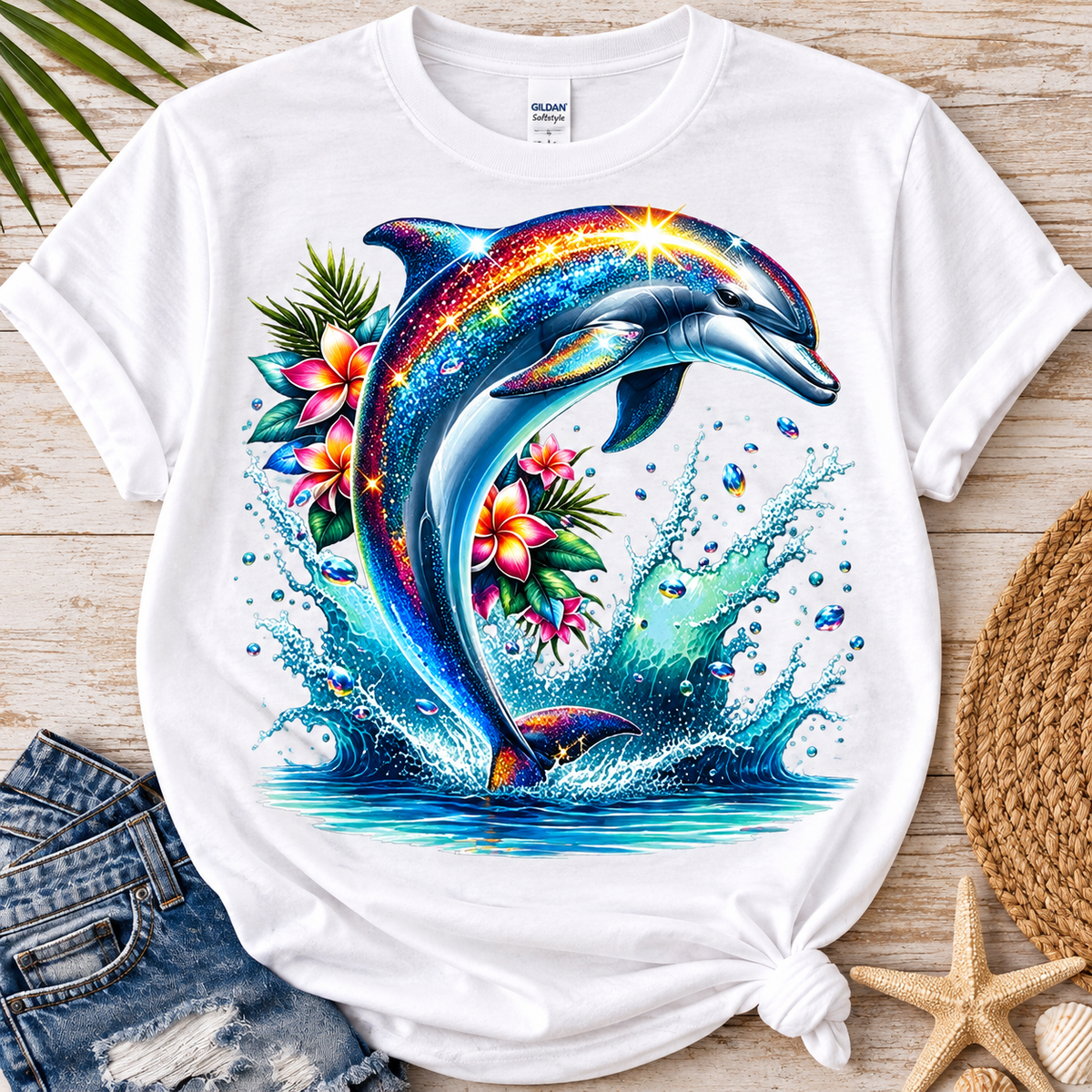 Dolphin-Dtf T-shirt Design