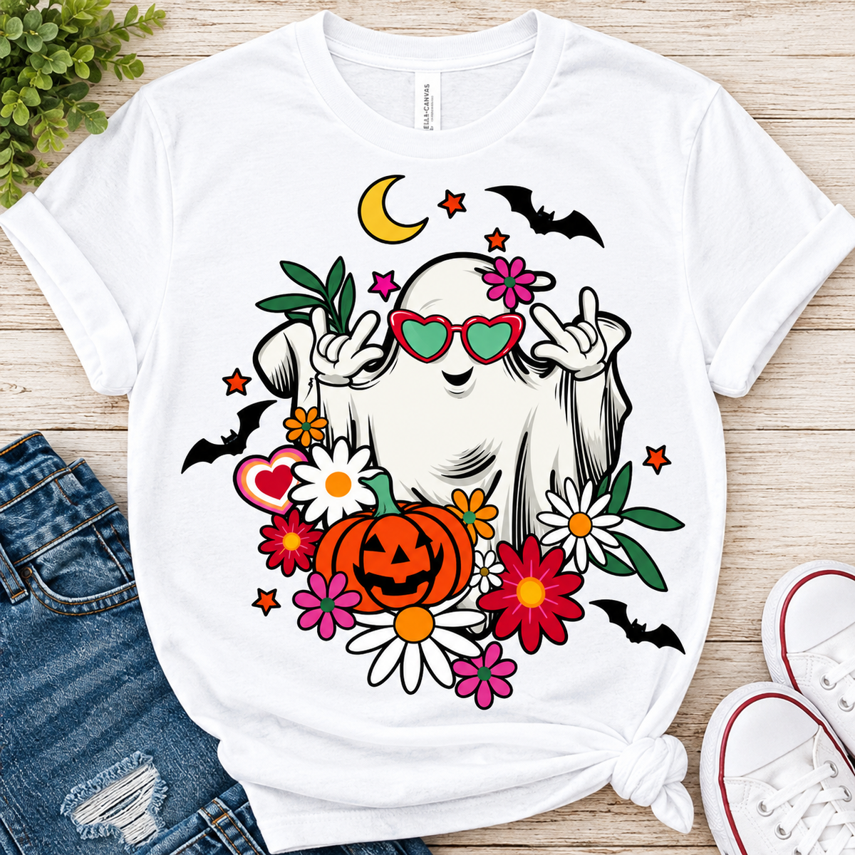 Cool Ghost-Dtf T-shirt Design