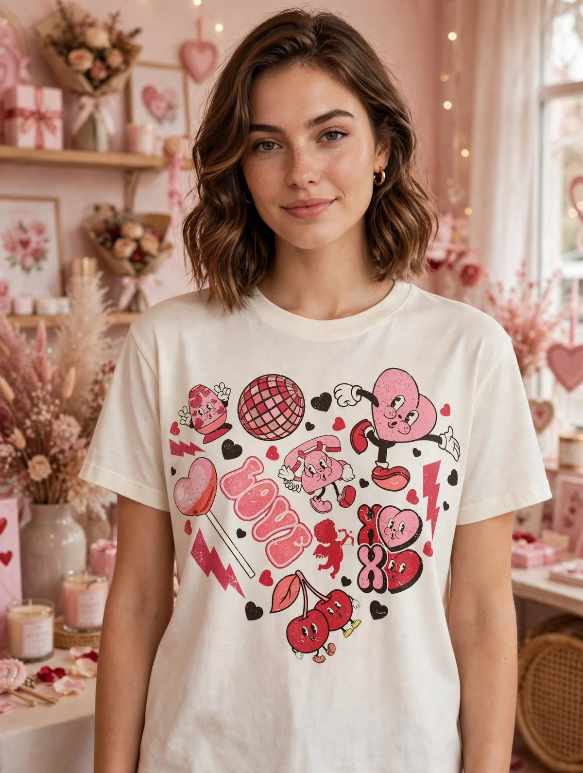 Love Heart-Dtf T-shirt Design