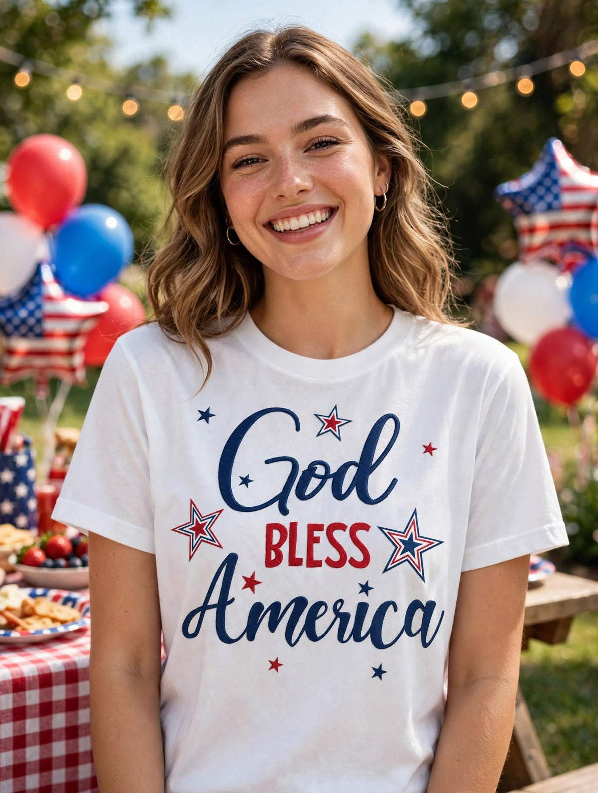 God Bless America-Dtf T-shirt Design