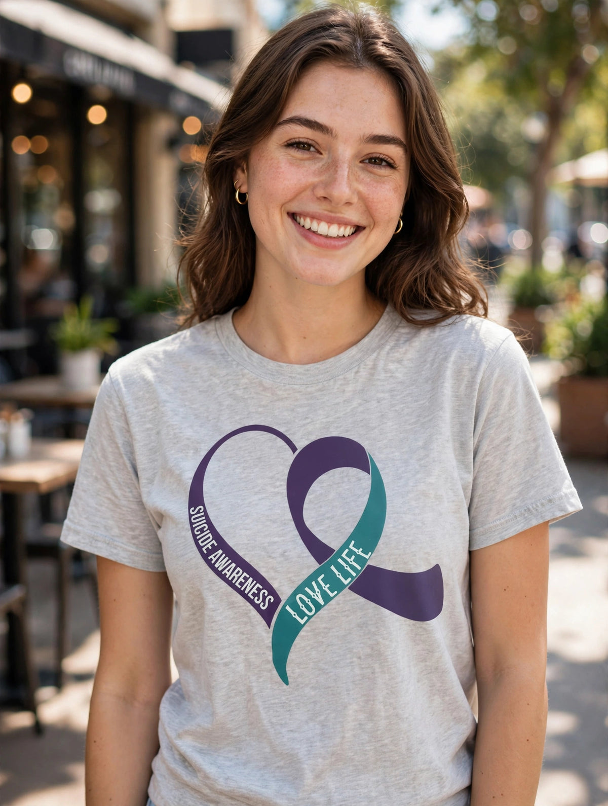 Love Life Suicide Awareness Love Life-Dtf T-shirt