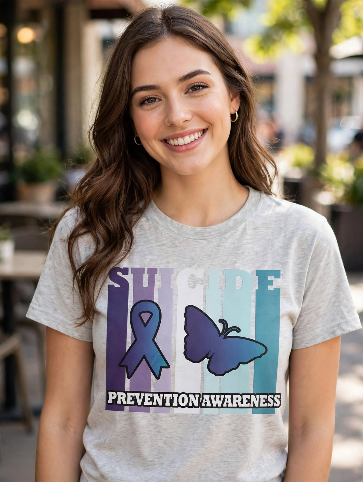 Butterfly Suicide Awareness-Dtf T-shirt Design