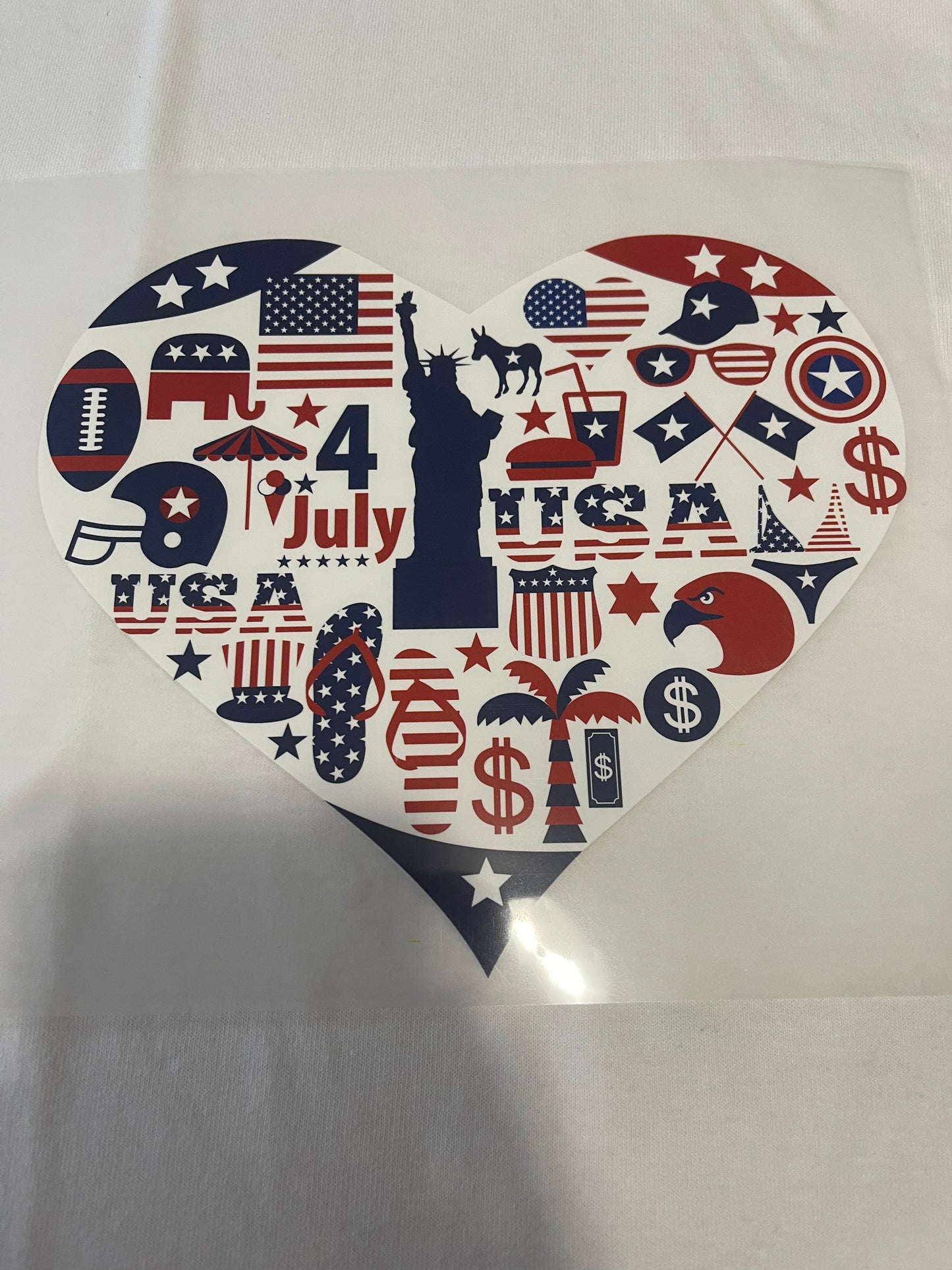 Heart of America-Dtf T-shirt Design