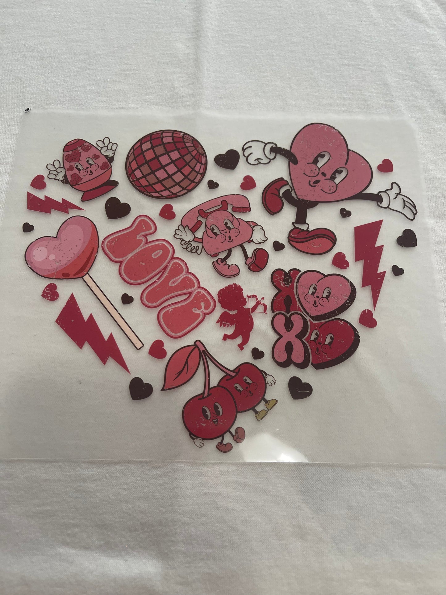 Love Heart-Dtf T-shirt Design