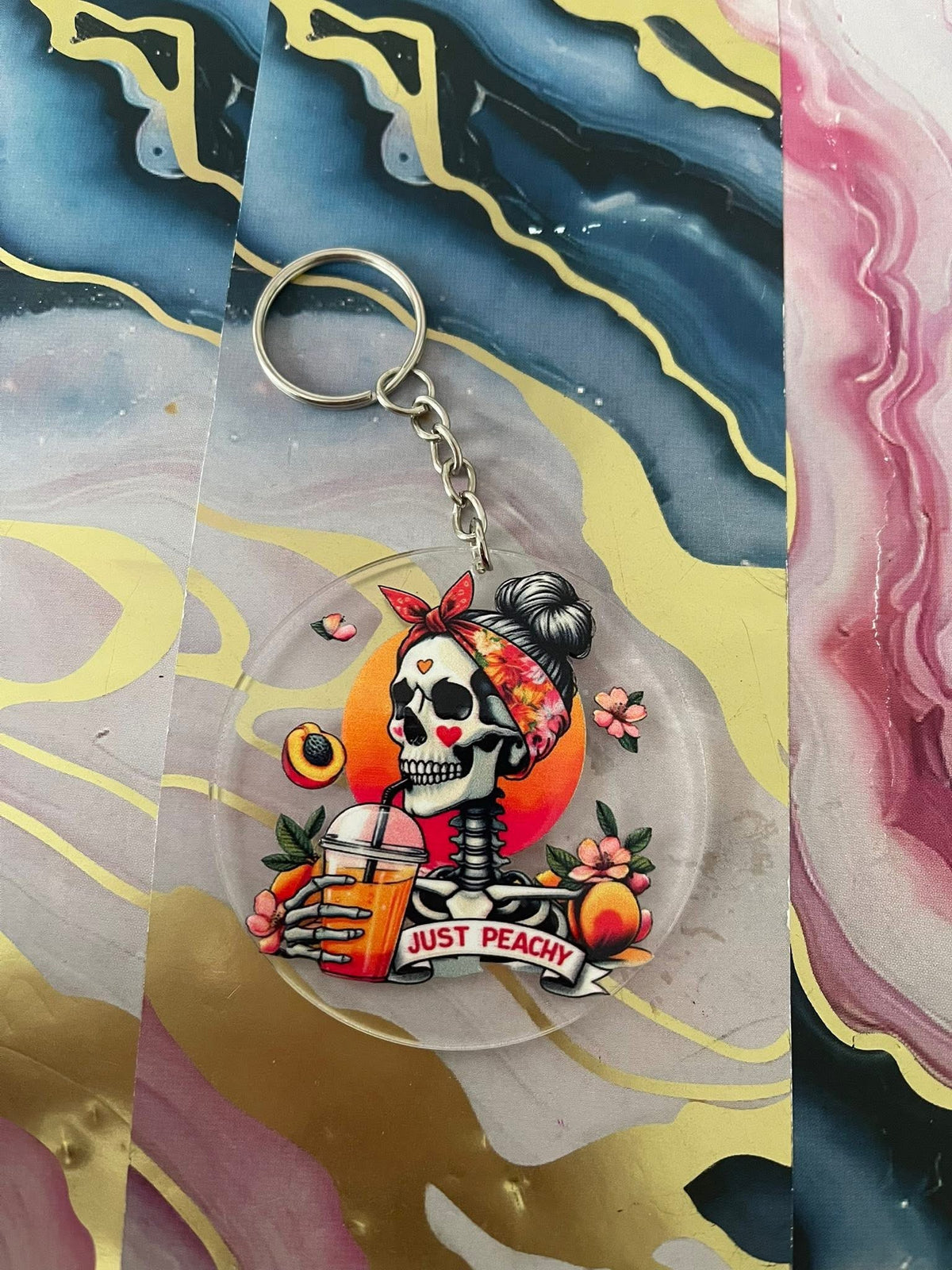 #23 Just Peachy~~Keychain