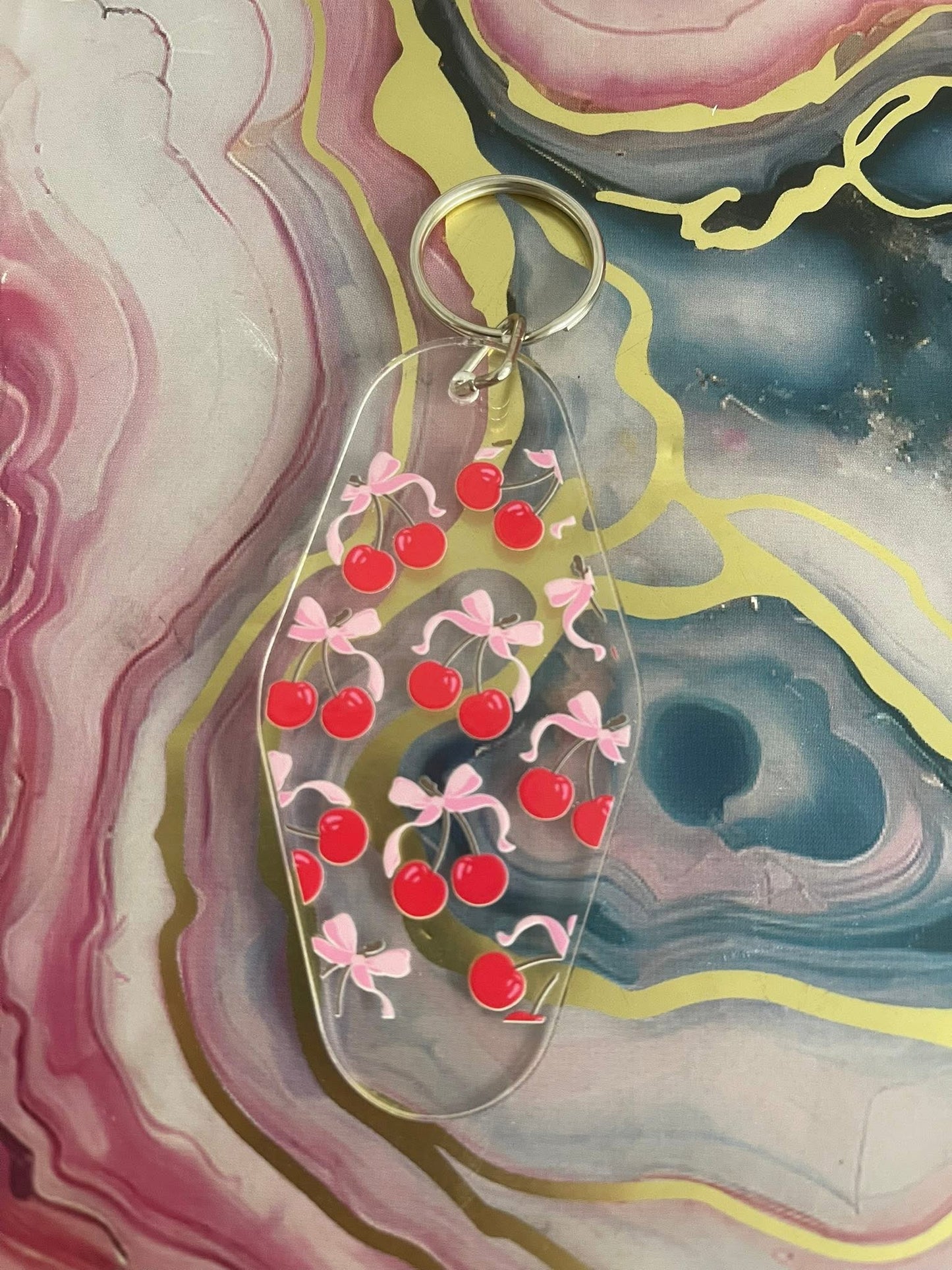 #19 Cherry Bows~~Keychain