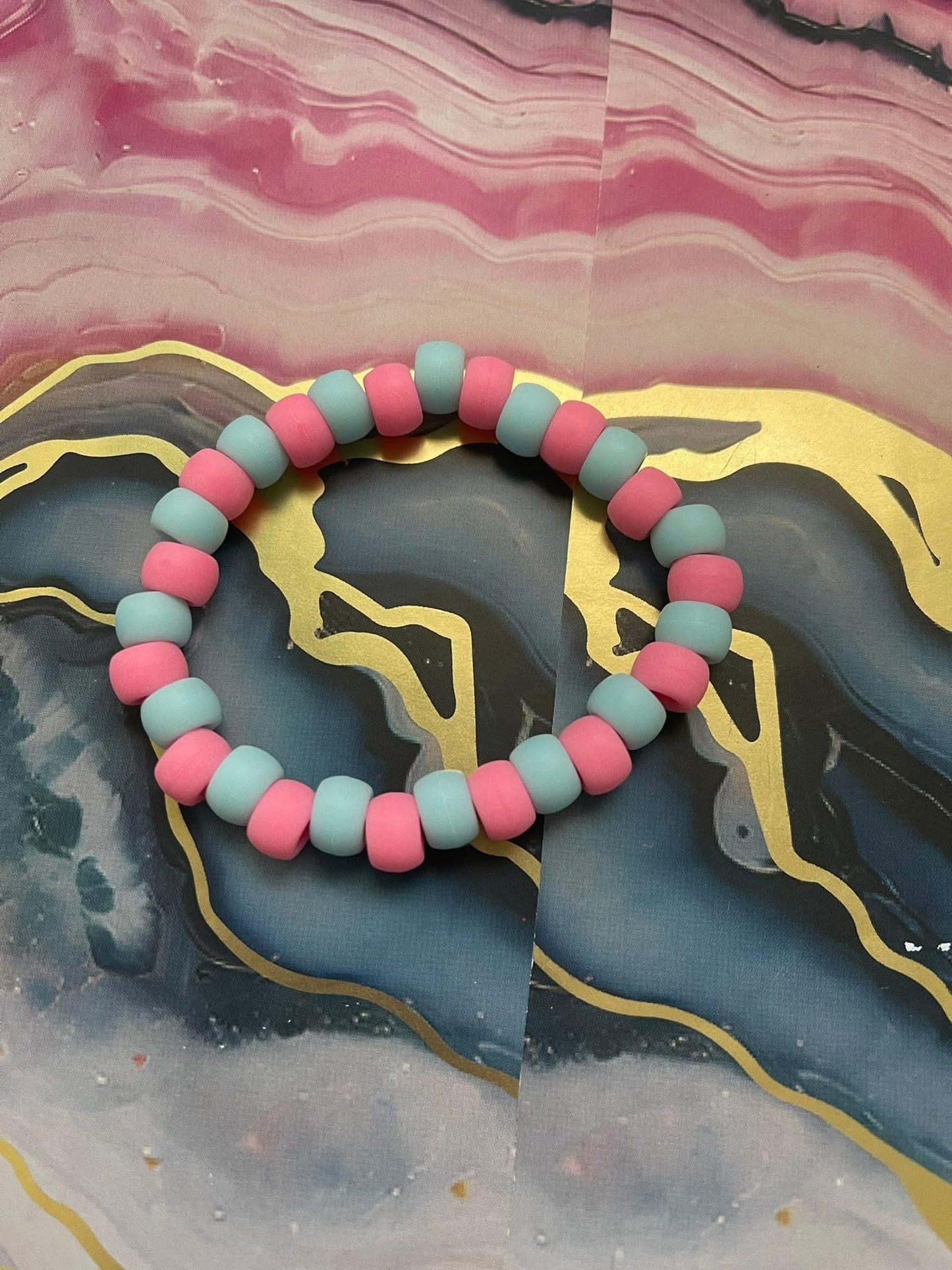#33 Pink & Blue~~Bracelet