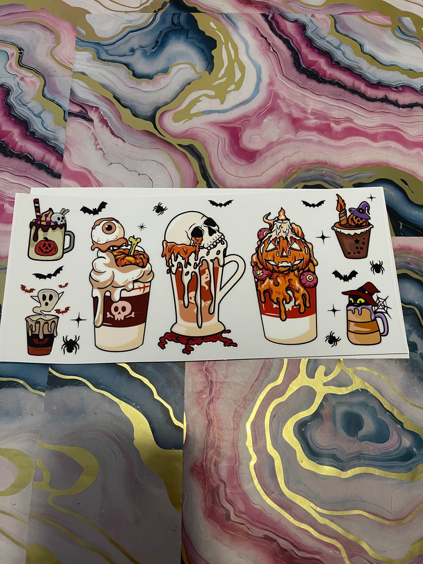 #50 Scary Milkshake~~UV DTF CUP WRAP