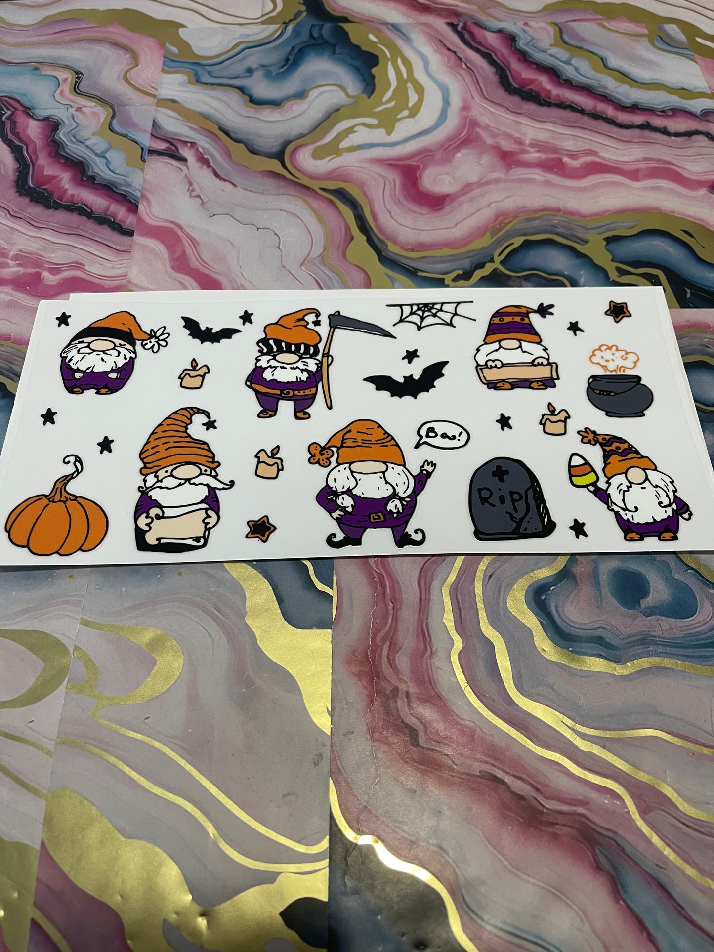 #35 Scary Gnome~~UV DTF CUP WRAP