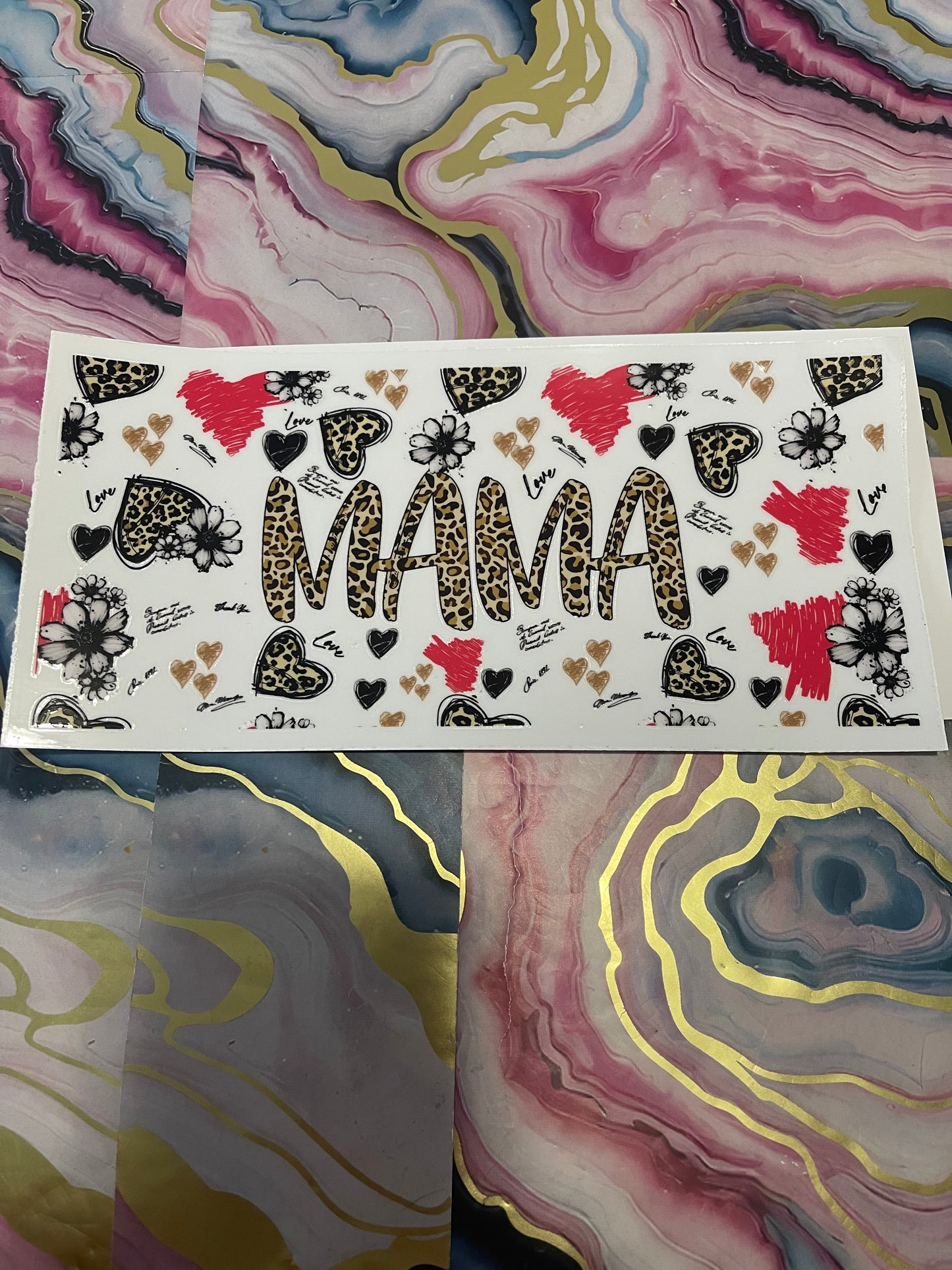 #18 Cheetah Mama~~UV DTF CUP WRAP